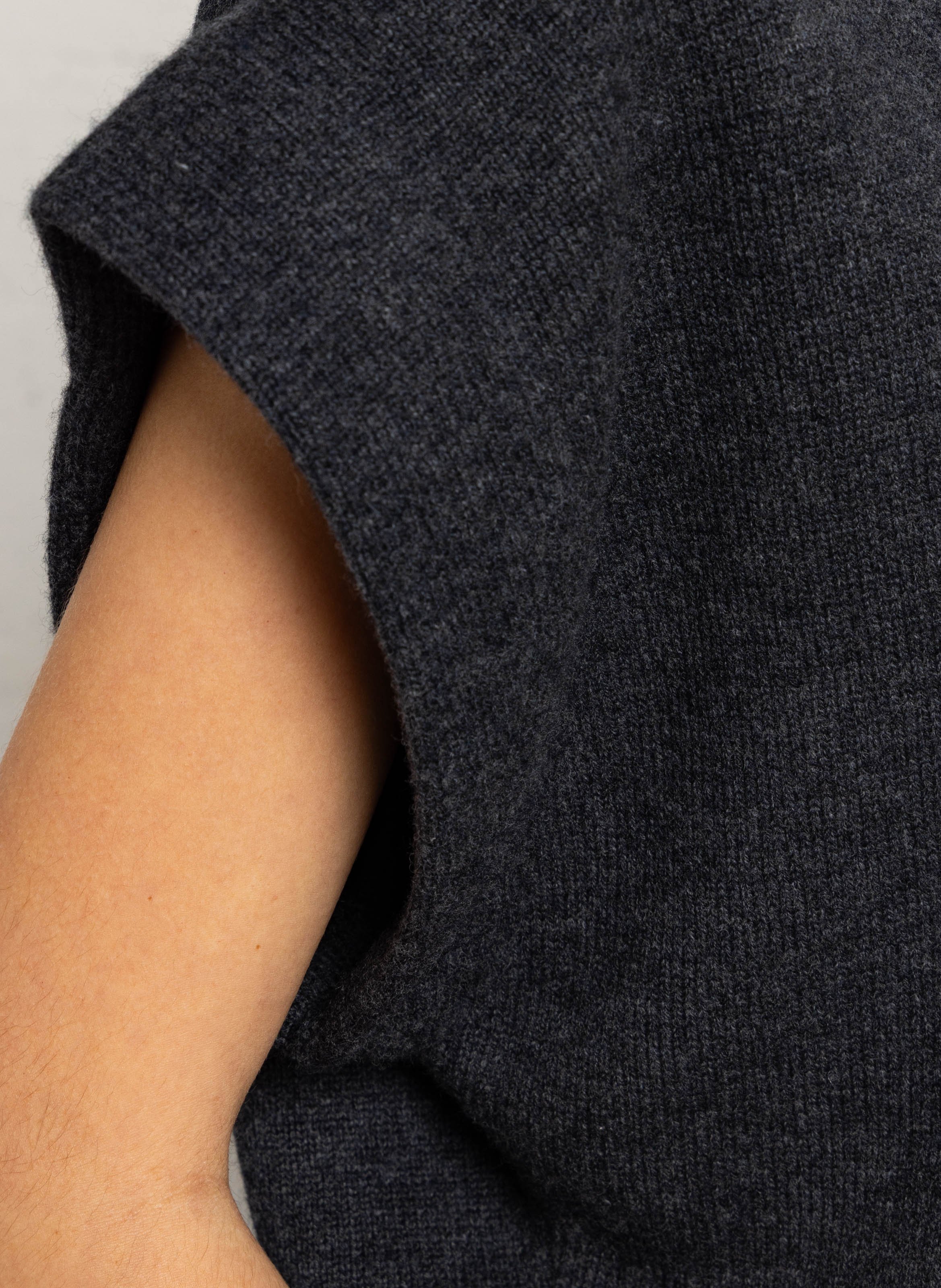 Pull oversize col montant en laine MARGAUX LONNBERG Gris