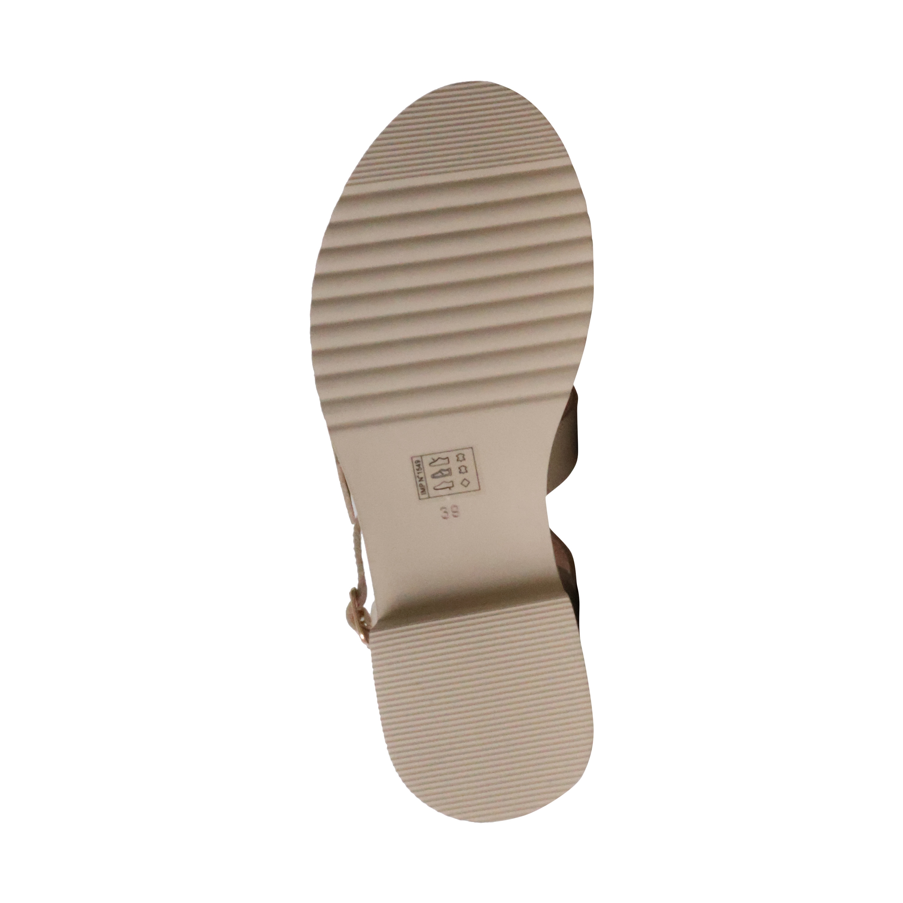 Claudia leather sandals EMILIE KARSTON Beige