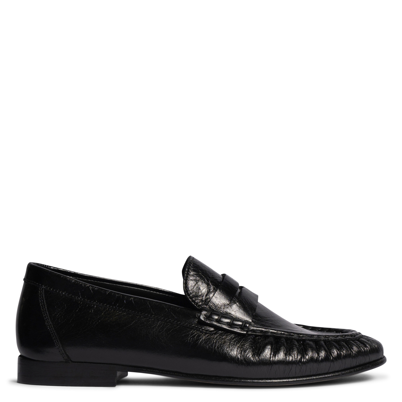 Leren loafers POSA Zwart