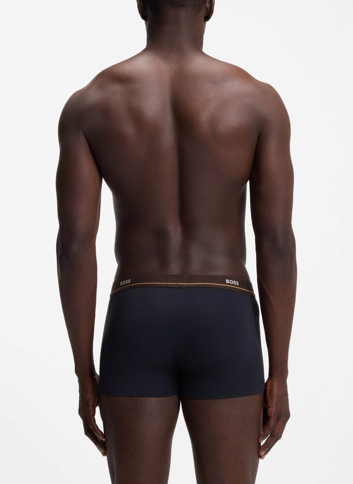 Pack of 5 mixed cotton boxers BOSS Blue