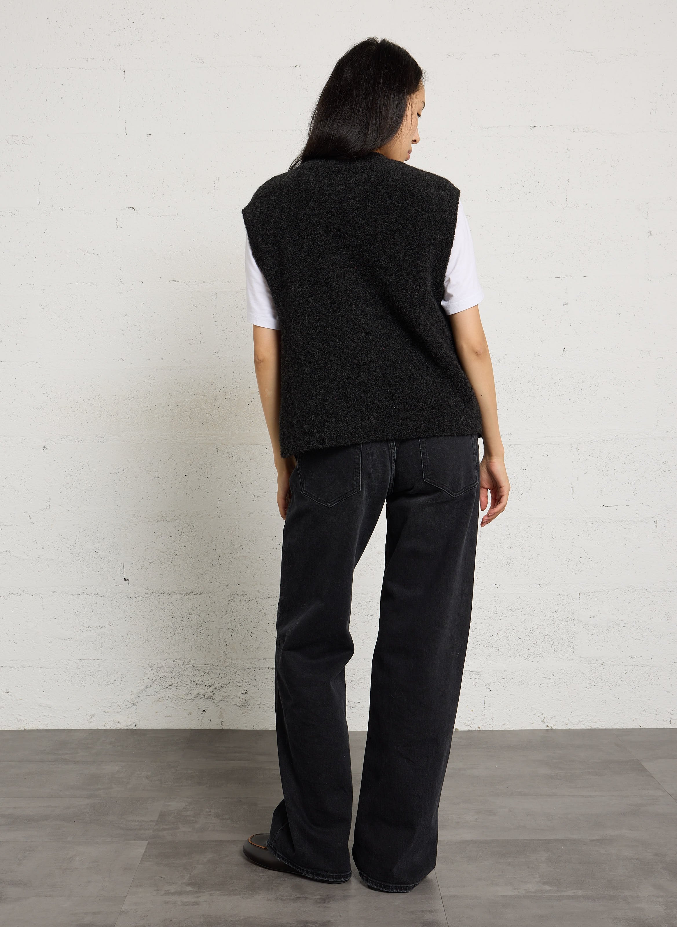 Straight cardigan DES PETITS HAUTS Black