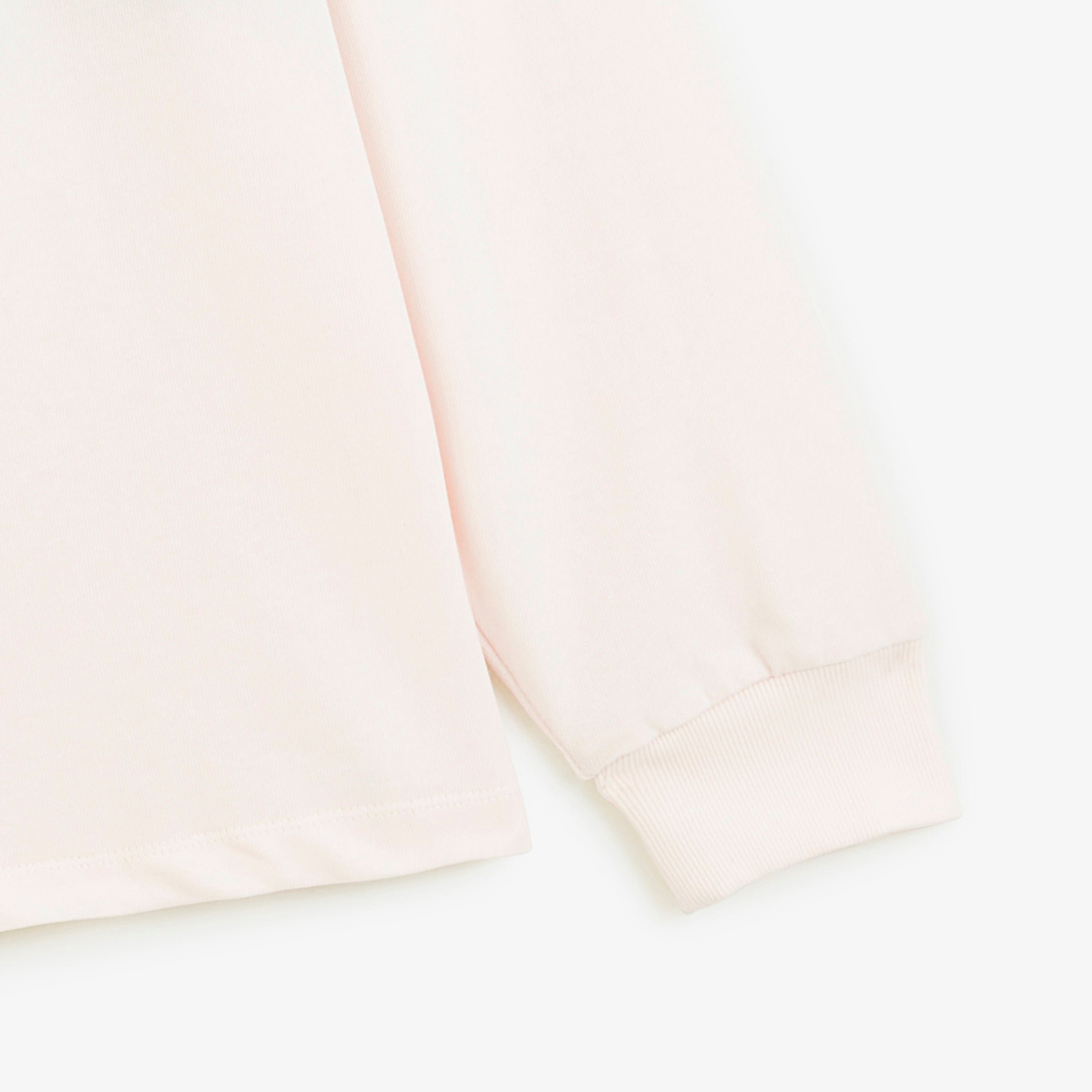 Two-tone long-sleeved rugby polo shirt with off-white SB embroidery SERGE BLANCO White
