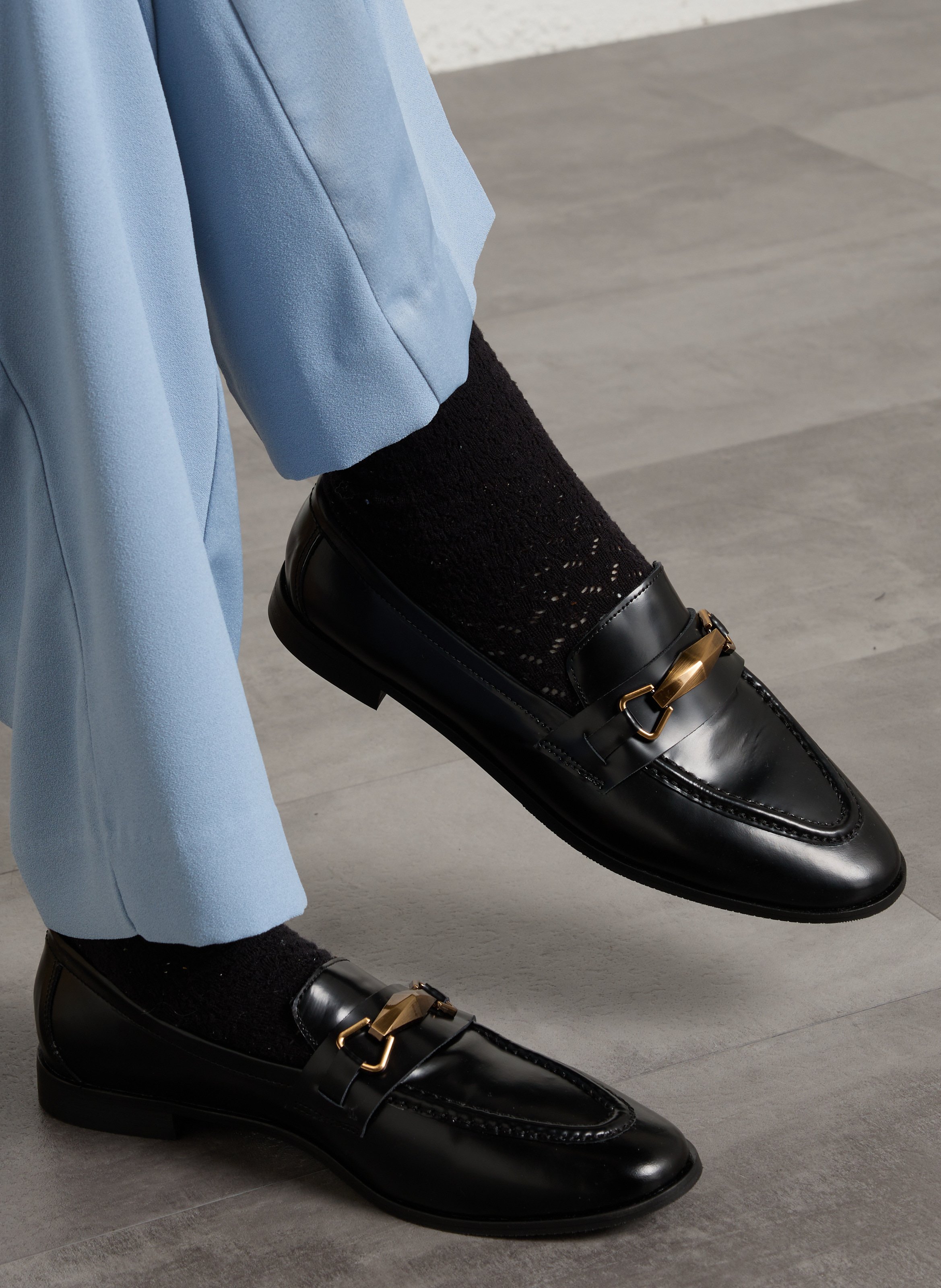 Leder-Mokassins JB MARTIN Schwarz