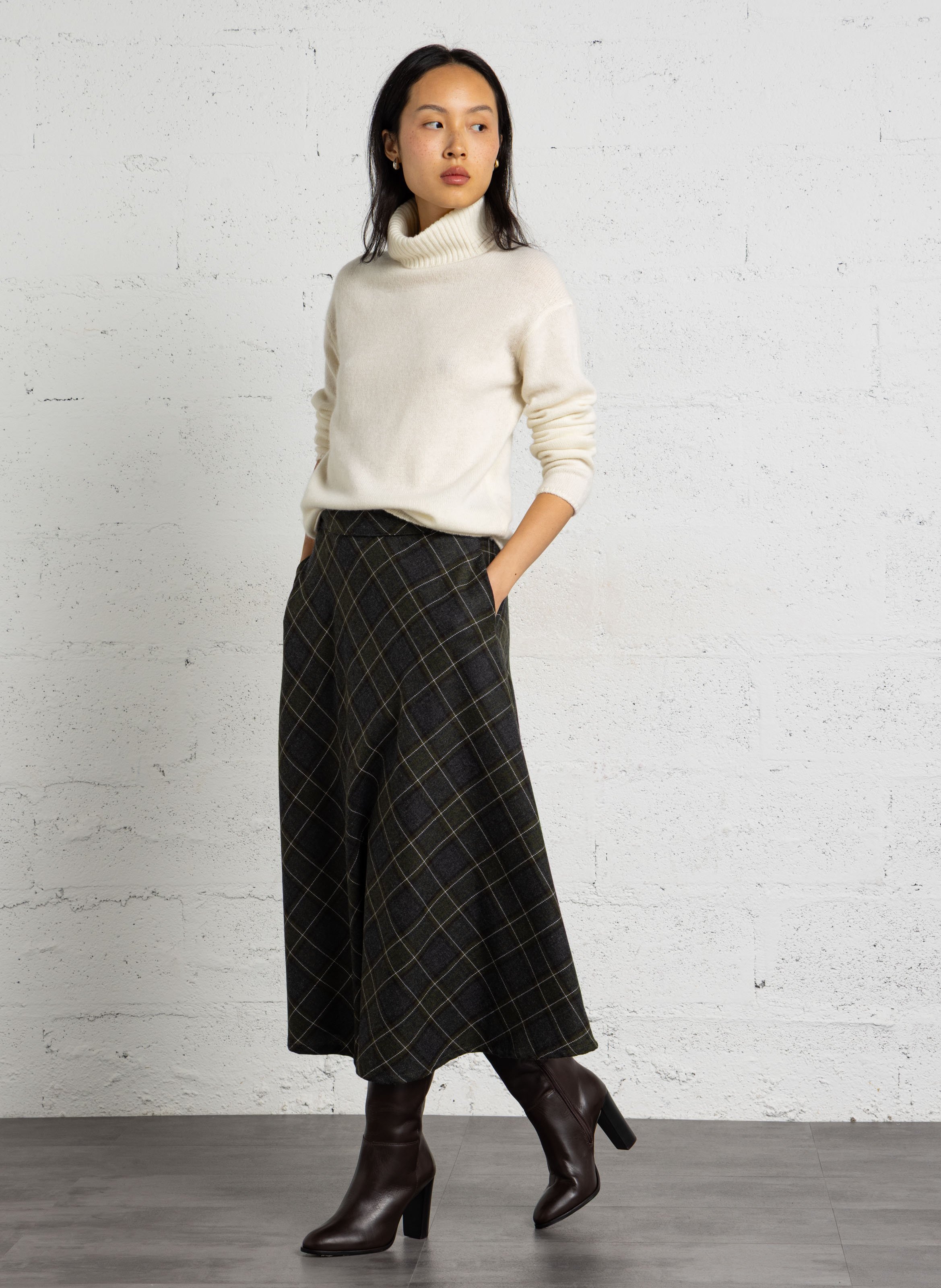 Straight cashmere sweater MAISON 123 White