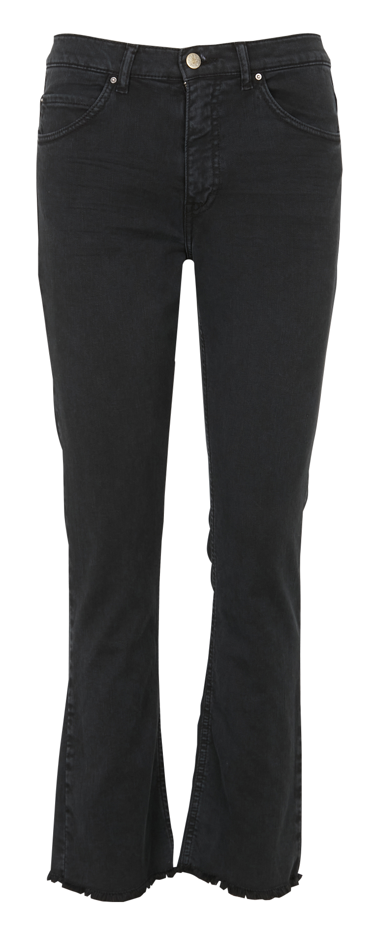 Flared jeans | katoenblend ACQUAVERDE Zwart