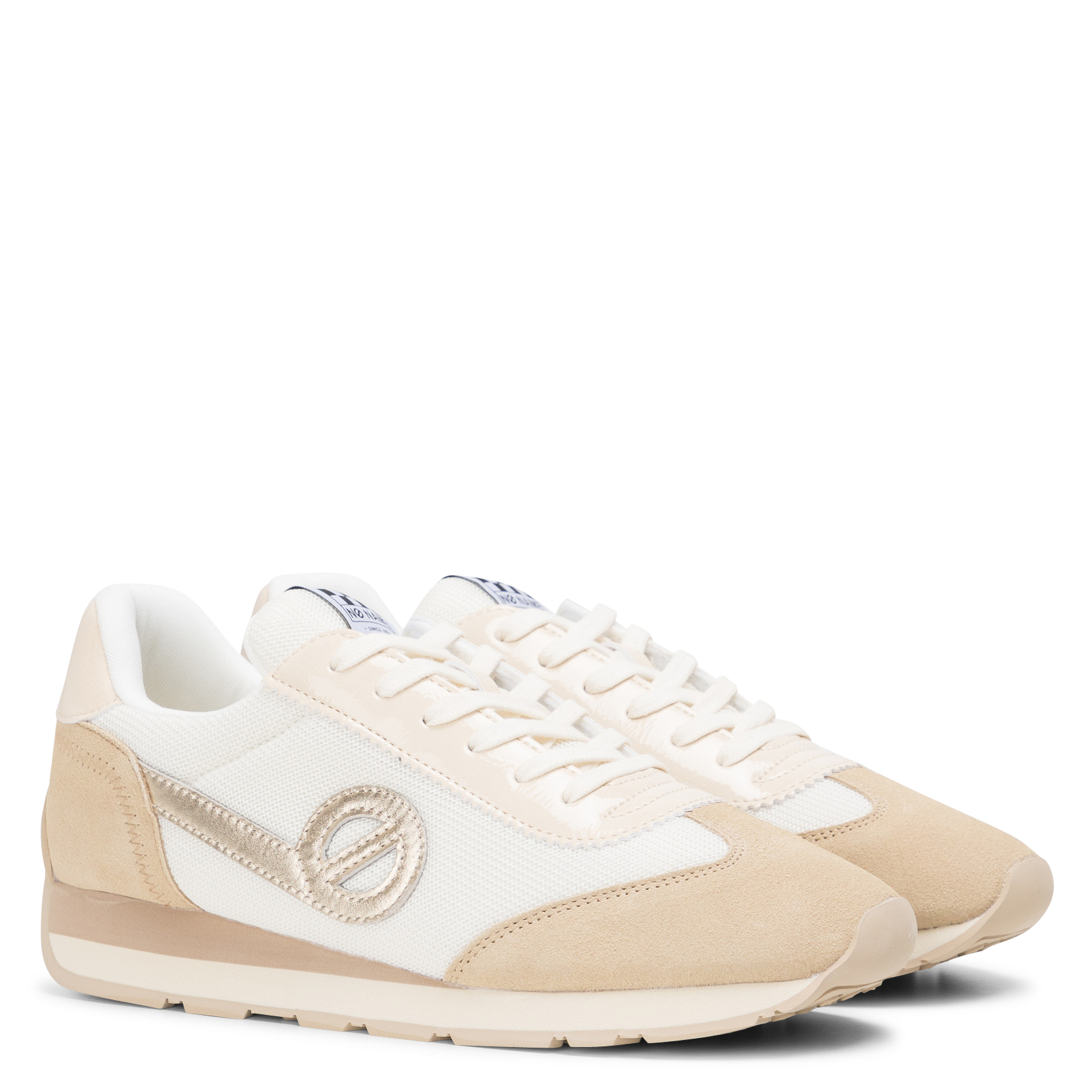 Zapatillas bajas bimateria NO NAME Beige