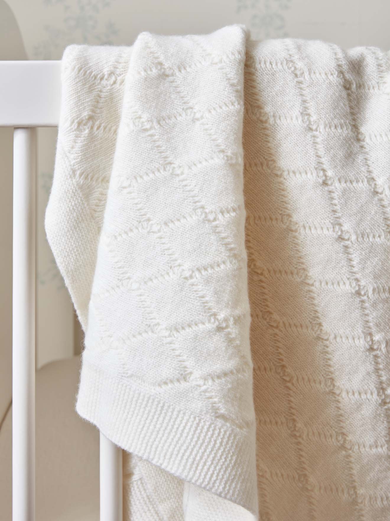 Super soft wool blanket CYRILLUS White