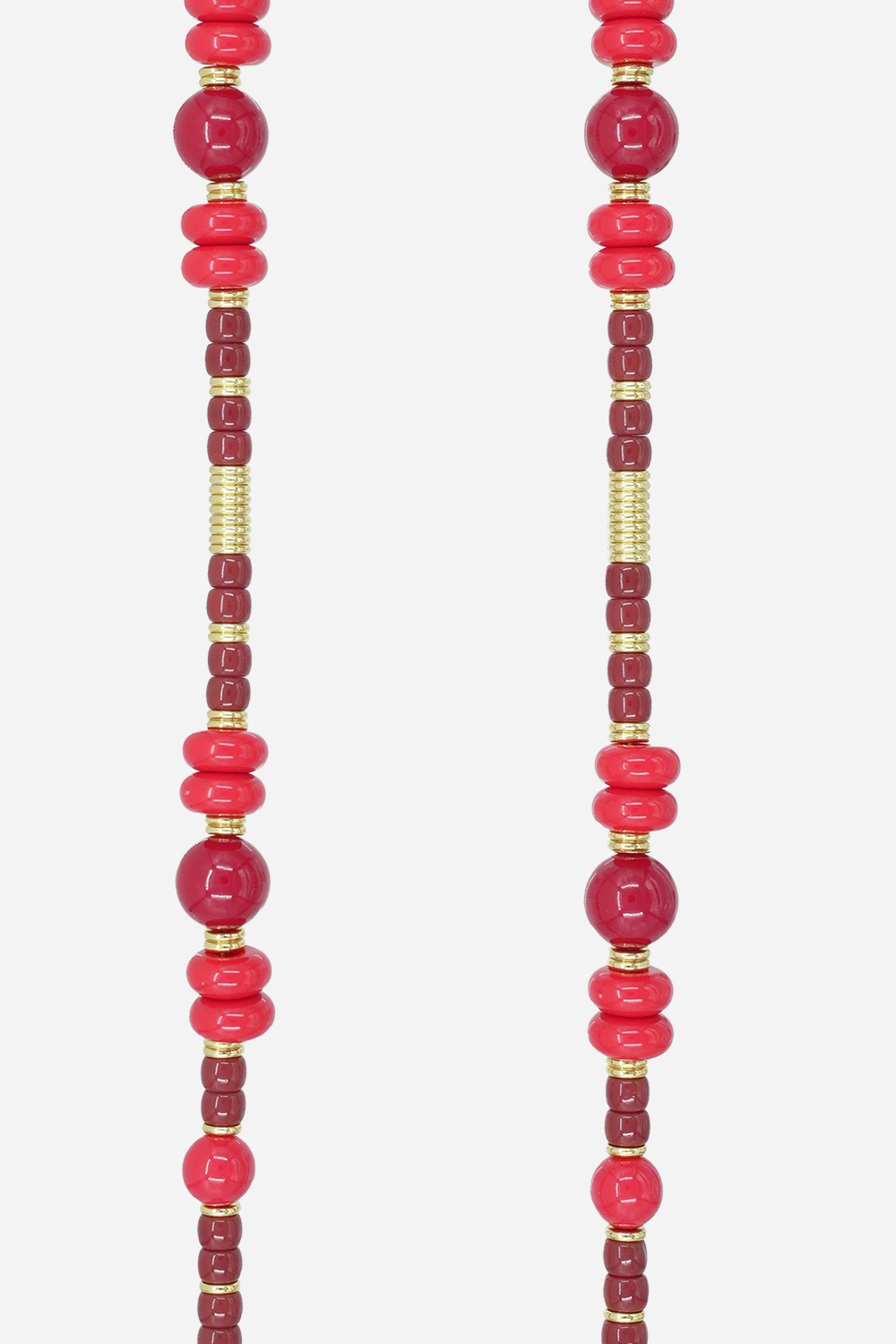 Beaded phone chain LA COQUE FRANCAISE Red