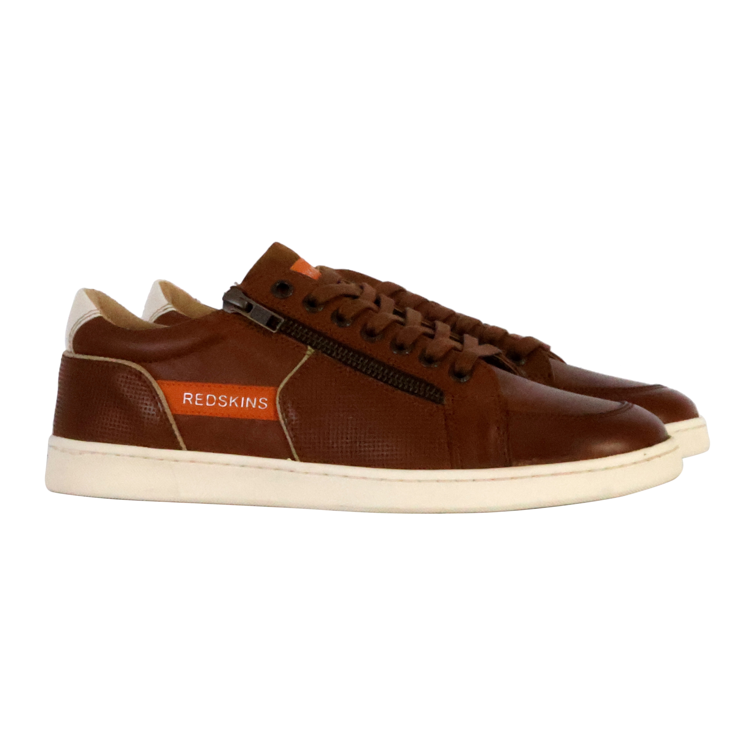 Leather distracted sneakers REDSKINS Brown