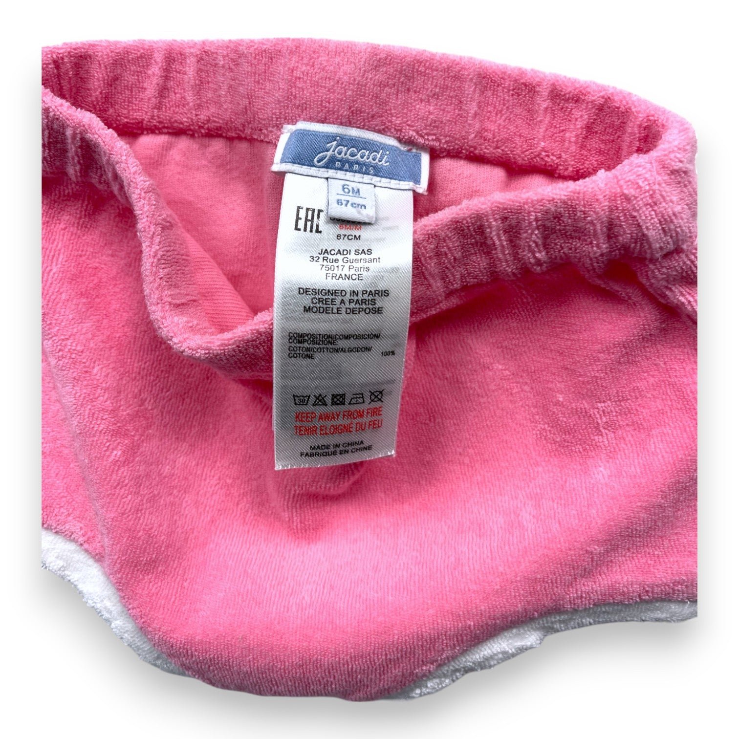 Short baby pink - 6 months JACADI - Seconde Main Pink