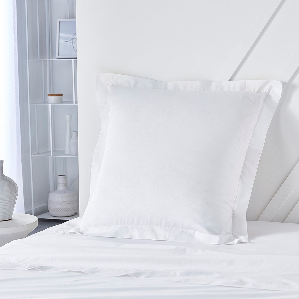 Cotton pillowcase with flounce TODAY LINGE DE MAISON White