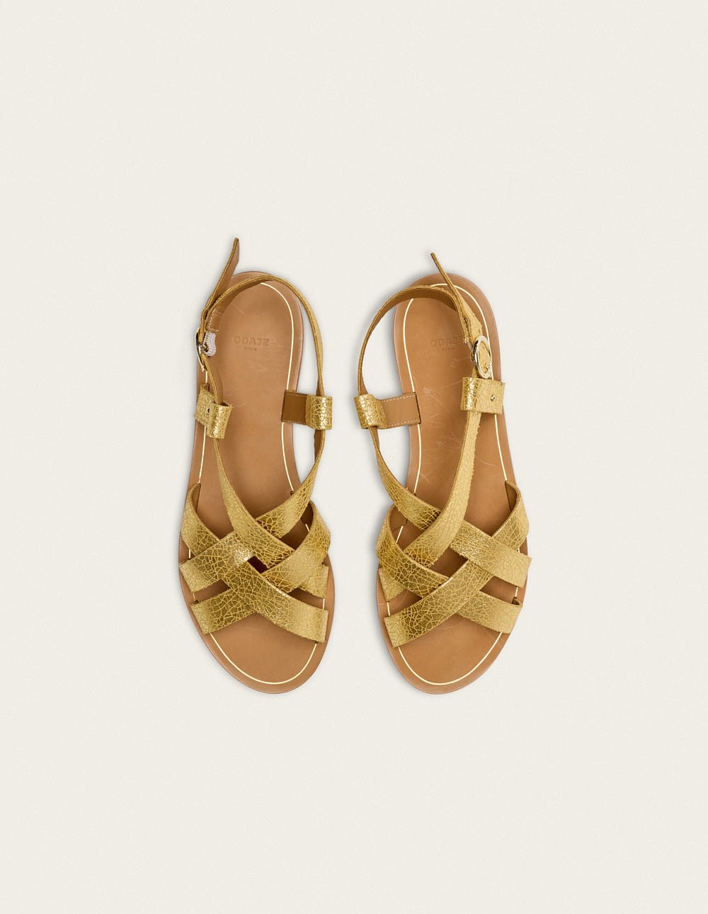 Sandals ODAJE EX. M.MOUSTACHE Golden