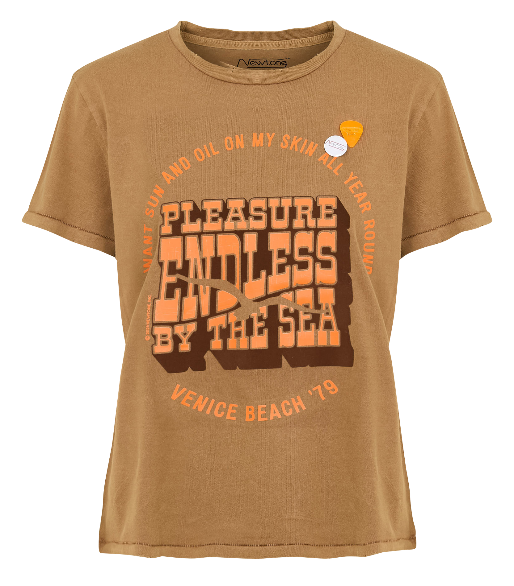 Camiliday round-neck sleeveless cotton top NEWTONE Brown