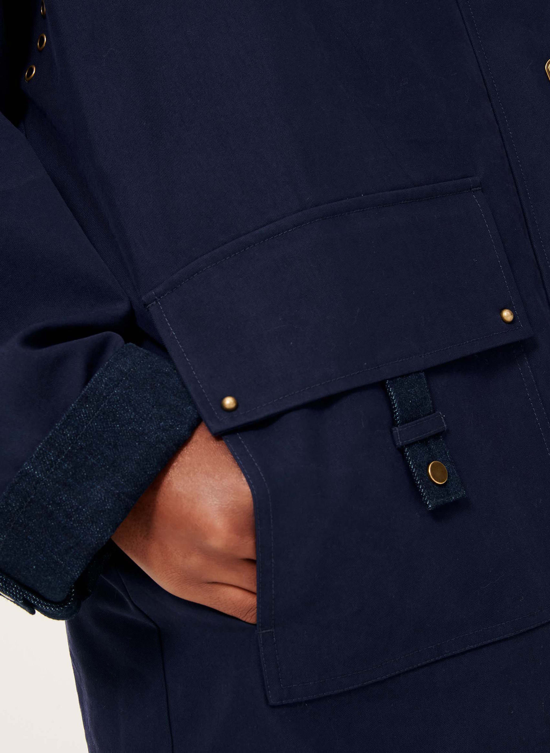 Veste oversize en coton mélangé SESSUN Bleu