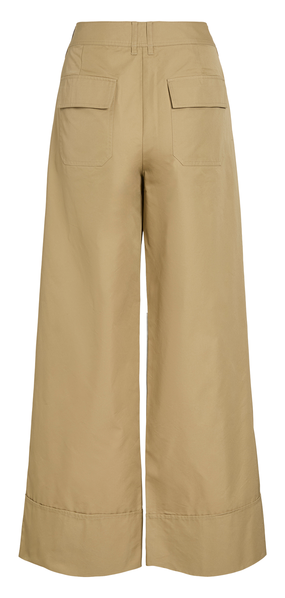 Wide pleated pants in blended cotton ROUGE EDIT Beige