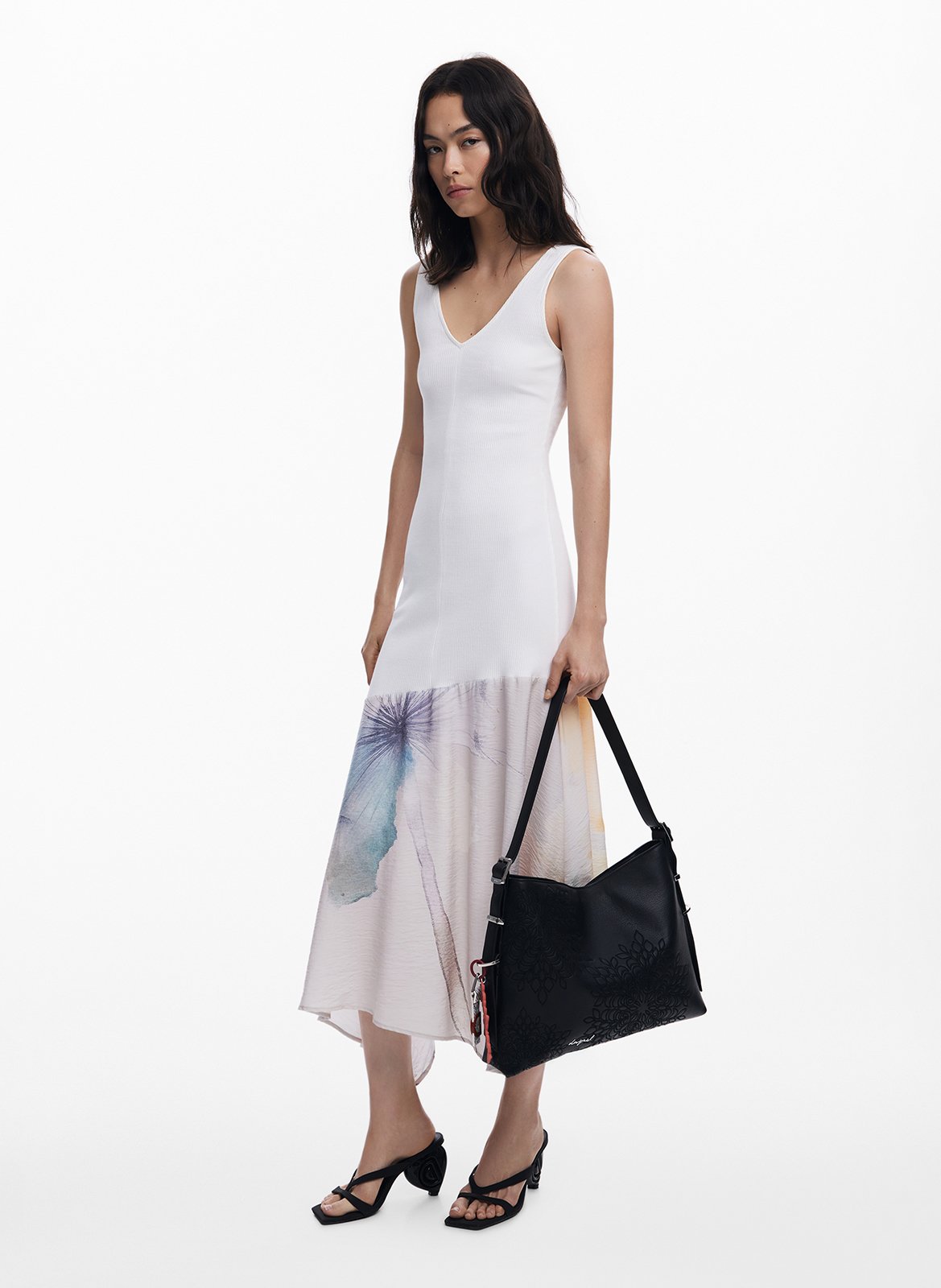 Bestickte Umhängetasche DESIGUAL Schwarz