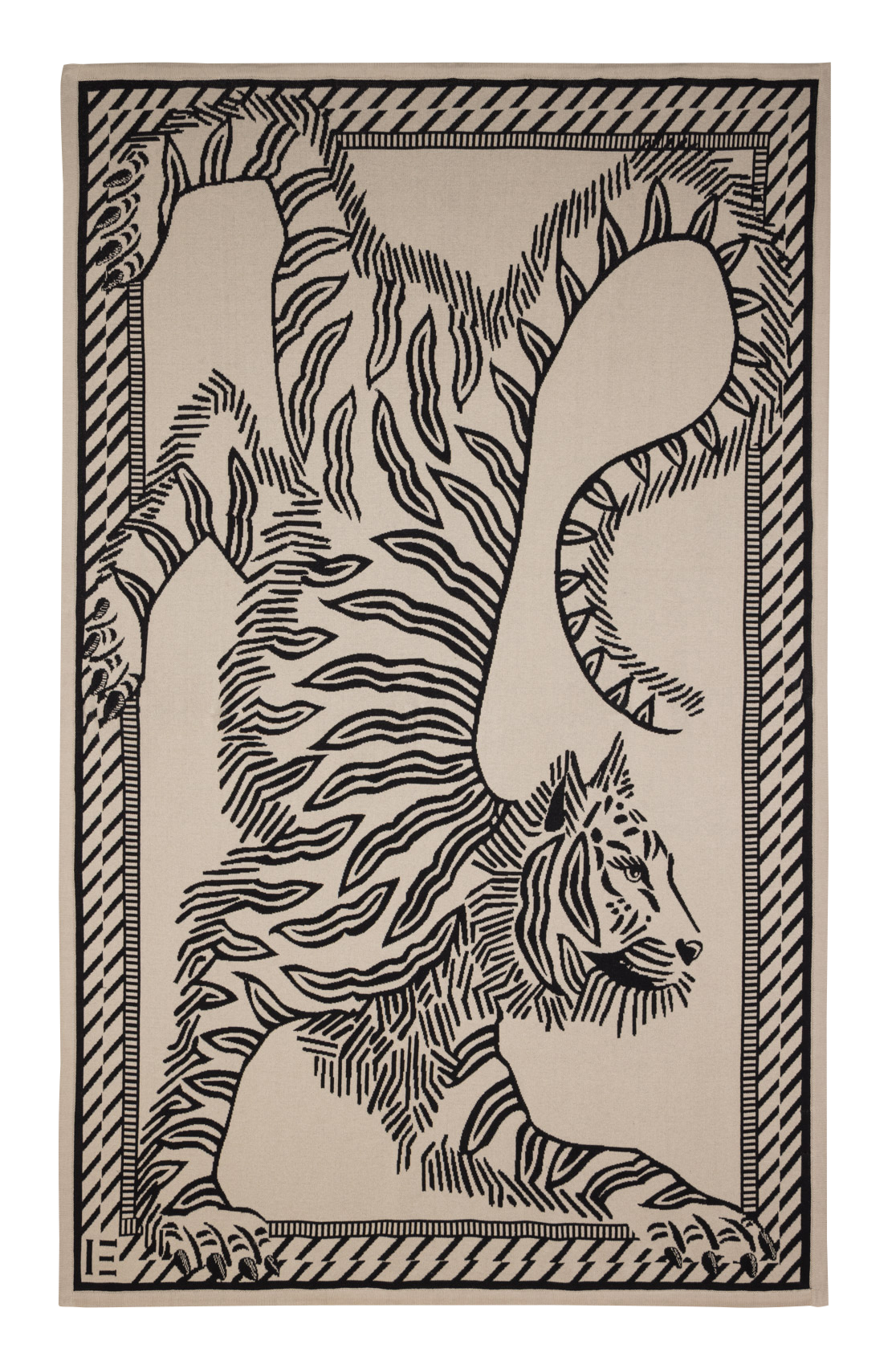 Plaid rectangulaire imprimé en coton INOUI EDITIONS