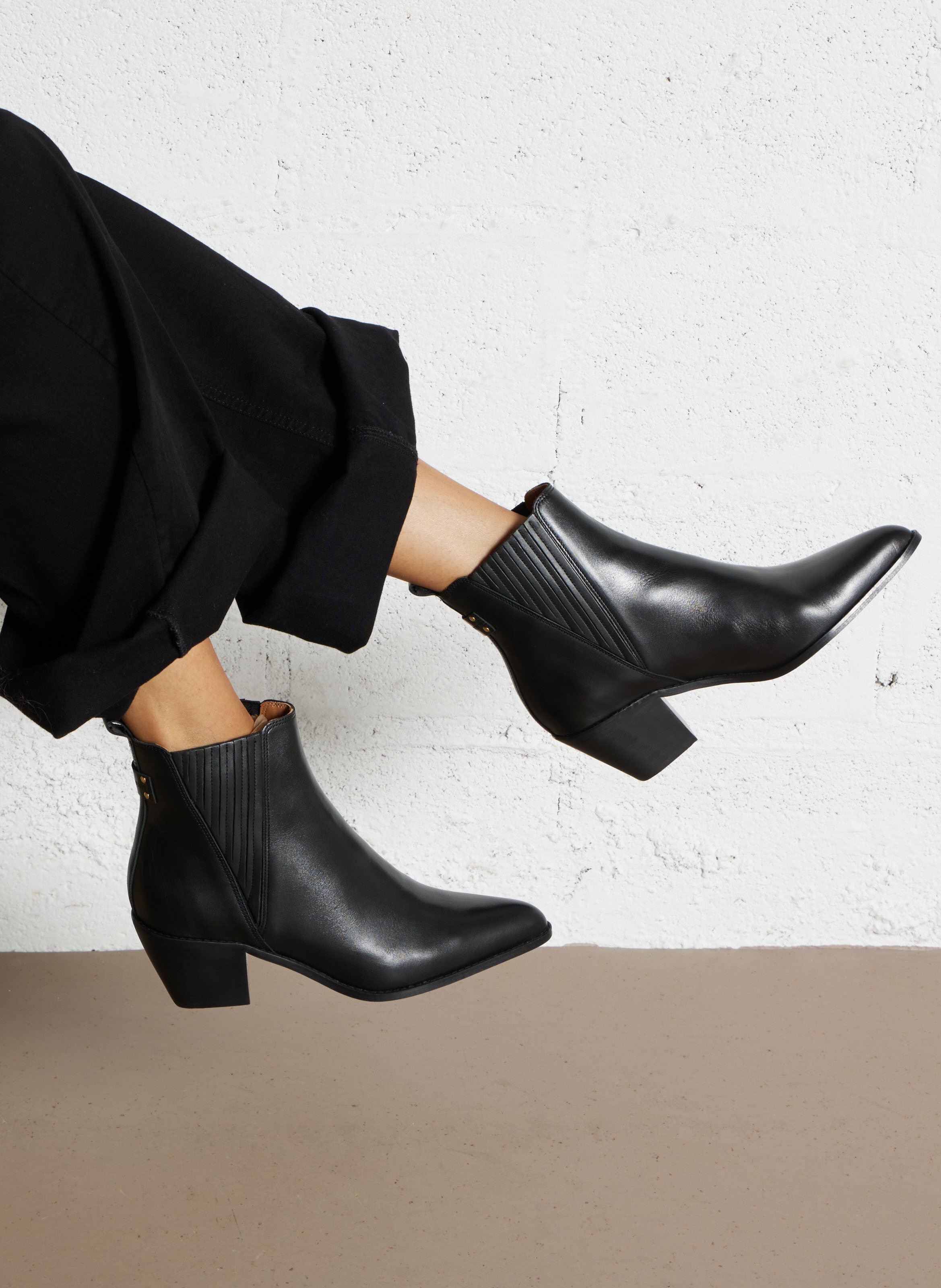 Laarzen en leer MAISON TOUFET Zwart