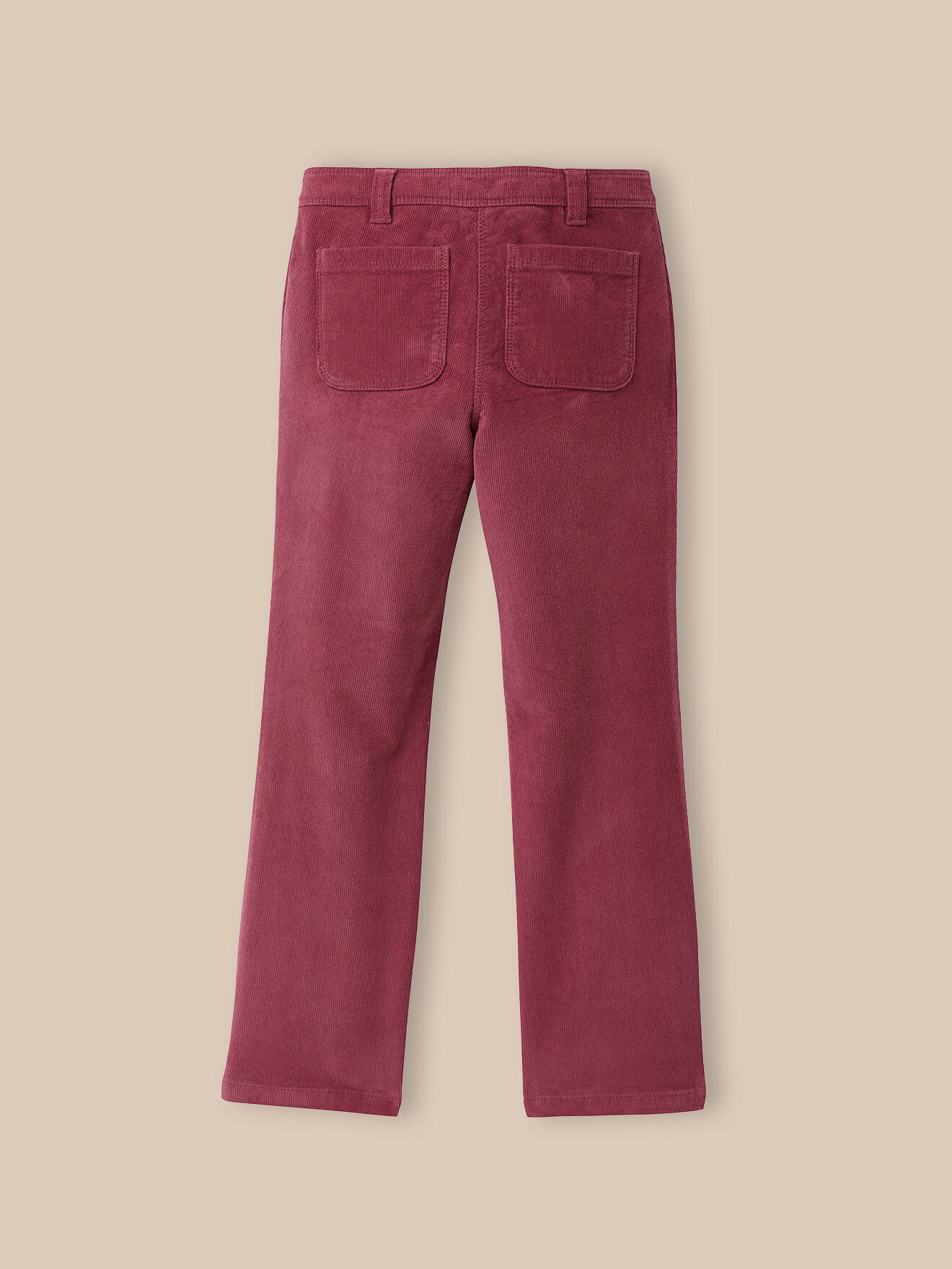 Flared velvet pants CYRILLUS Pink