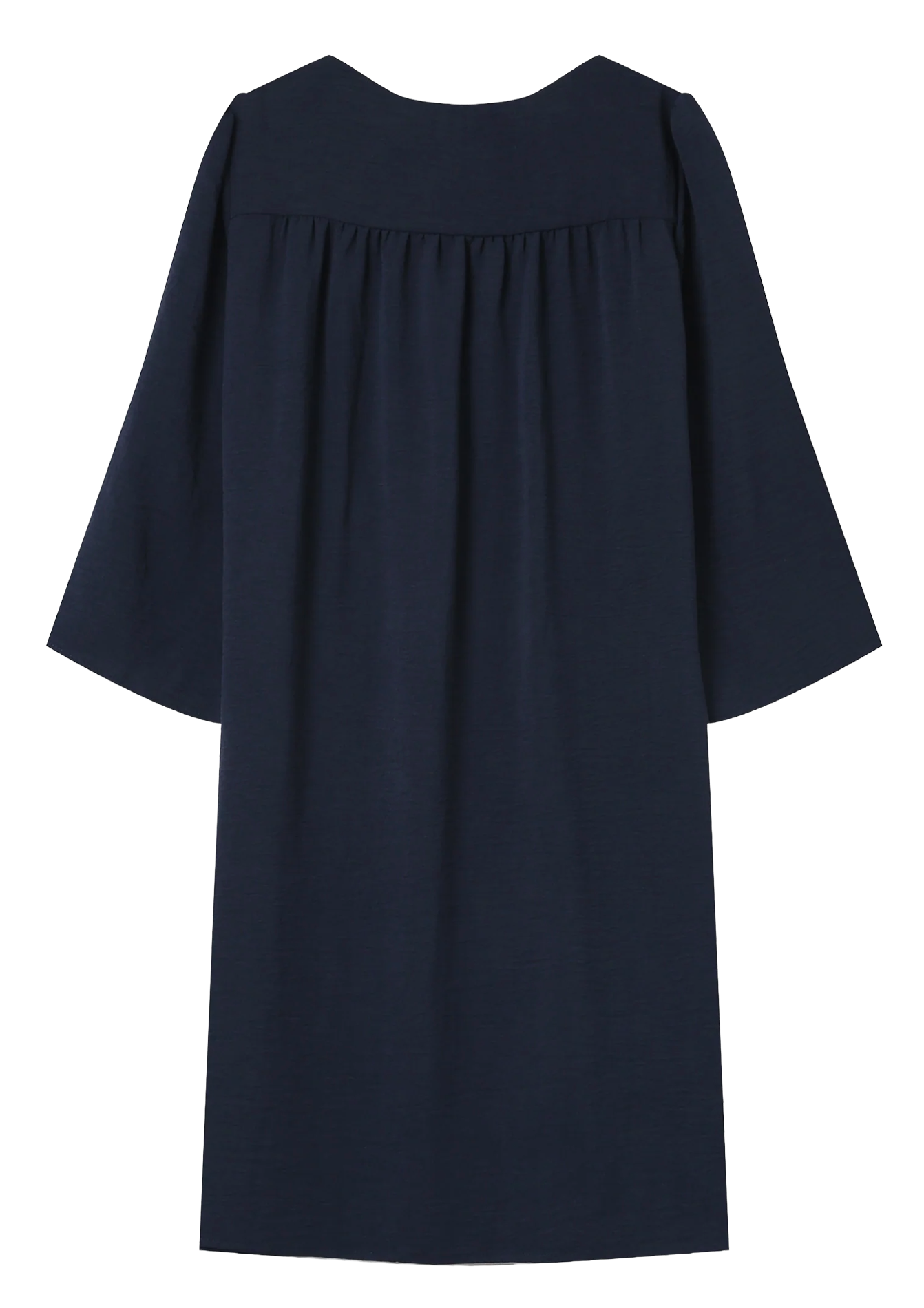 Short plain V-neck dress GRACE ET MILA Blue