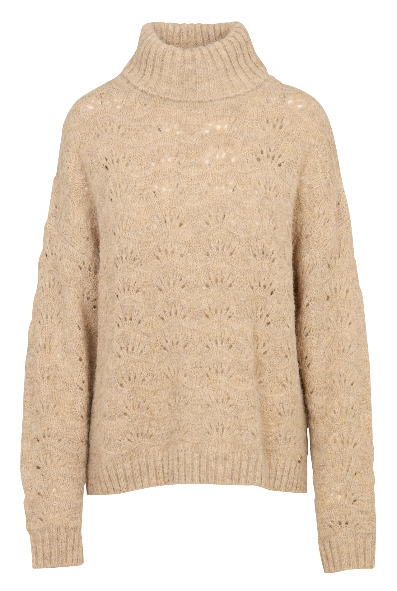 Oversized turtleneck sweater LA PETITE ETOILE Beige