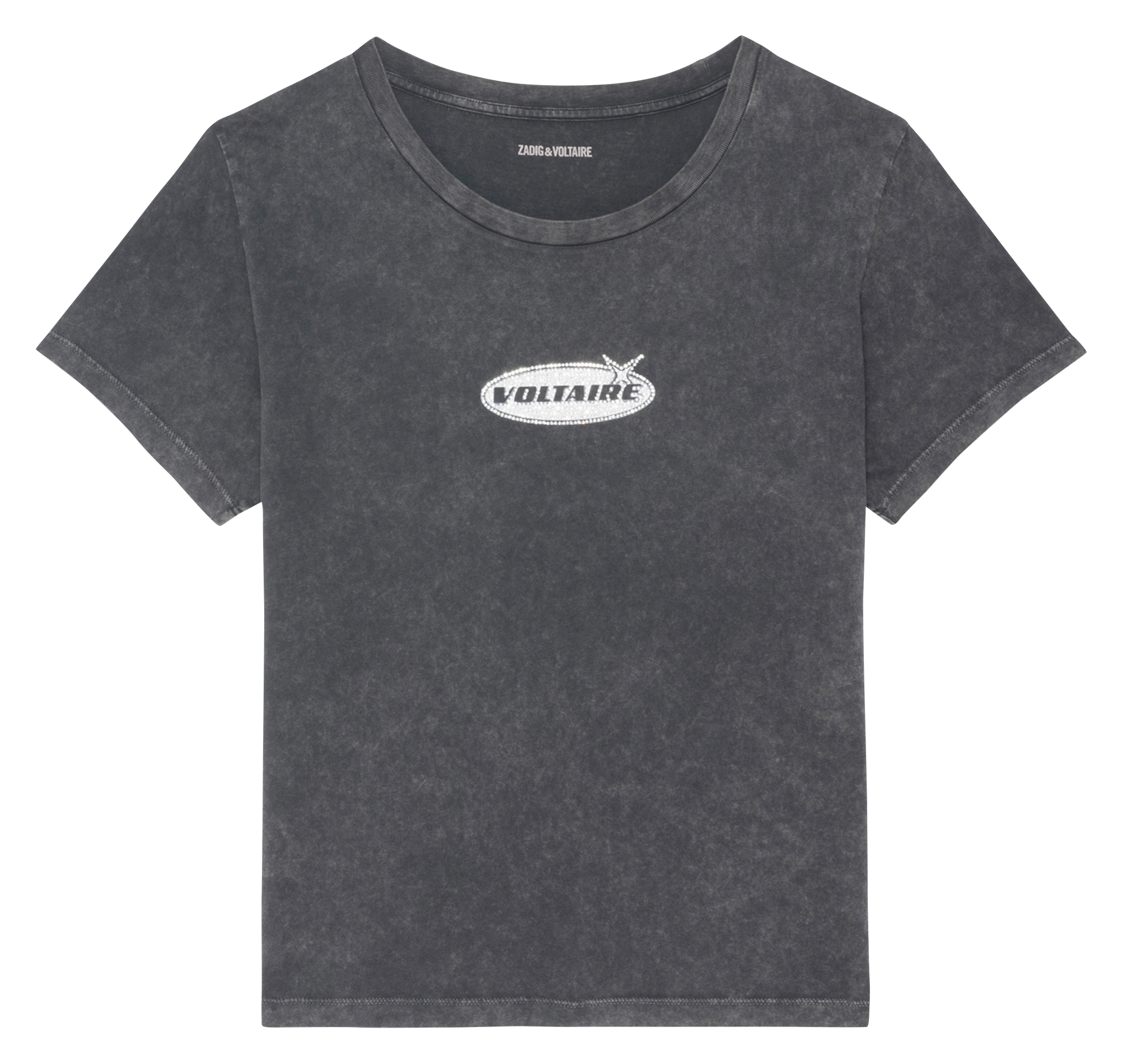 Baumwoll-Pullover mit Rundhalsausschnitt ZADIG&VOLTAIRE Schwarz