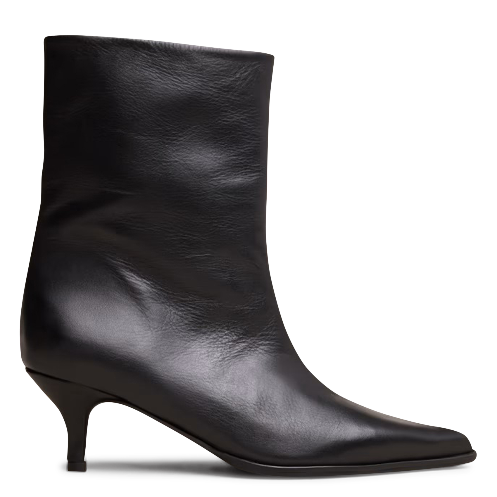 - 100% leather, - Round toes, - Inner zip fastening, - Heel height: 9 cm. JONAK Black