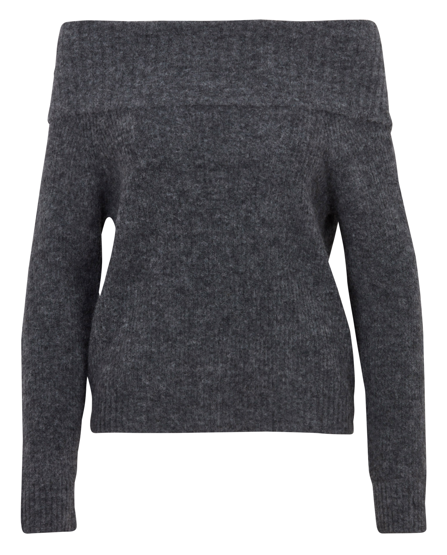 Pull col bénitier en laine mélangée KOOKAI Gris
