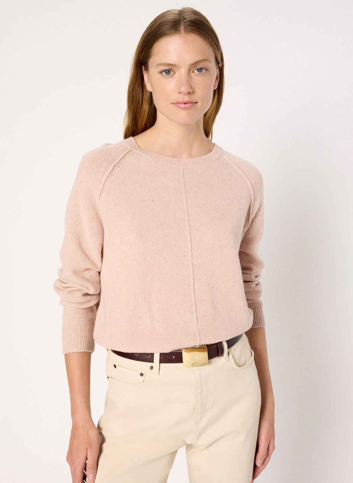 Pull col rond en laine GERARD DAREL Rouge