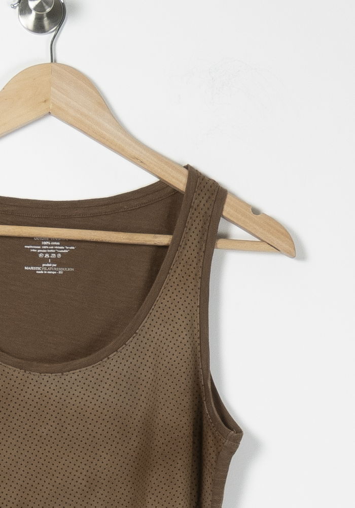 Top & tank top MAJESTIC FILATURES - SECONDE MAIN Brown