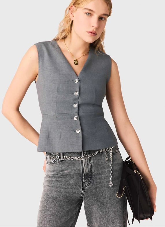 Heren vintage corduroy mouwloos vest, casual pak vest V-hals gilet Heren vintage corduroy mouwloos vest, casual pak vest V-hals gilet