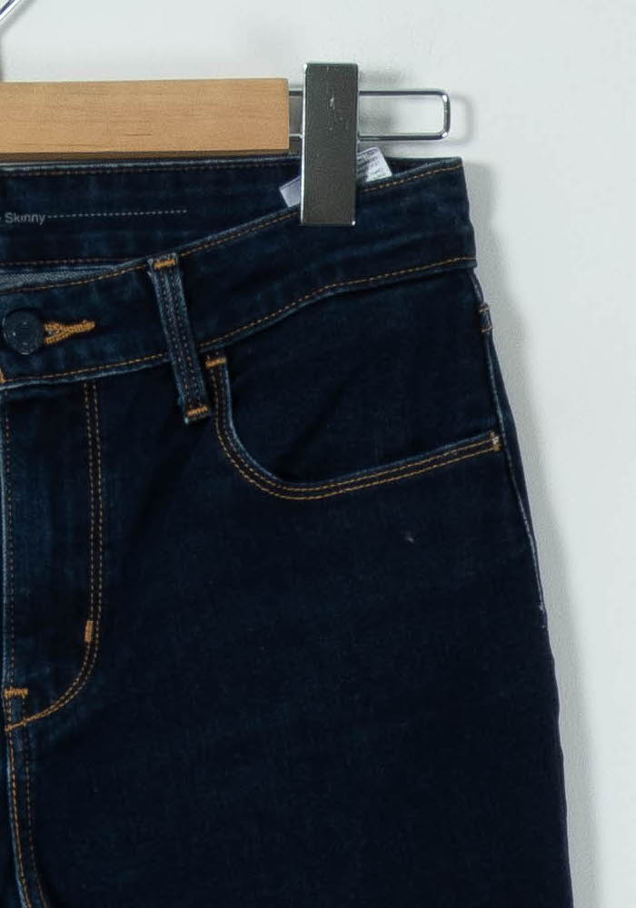 Cropped slim jeans with studs LEVI'S - Seconde main Blue