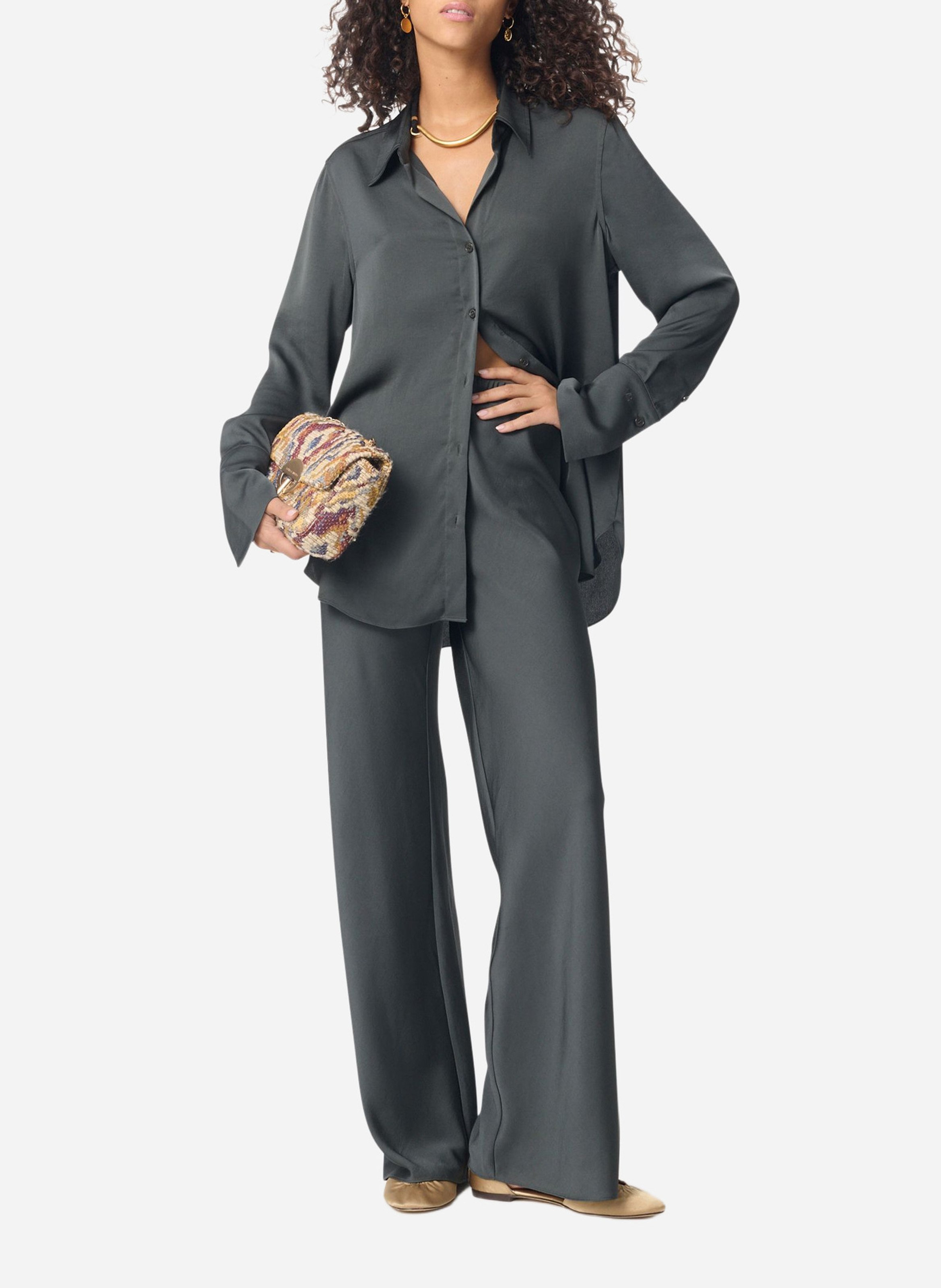 Chemise col classique VANESSA BRUNO Gris