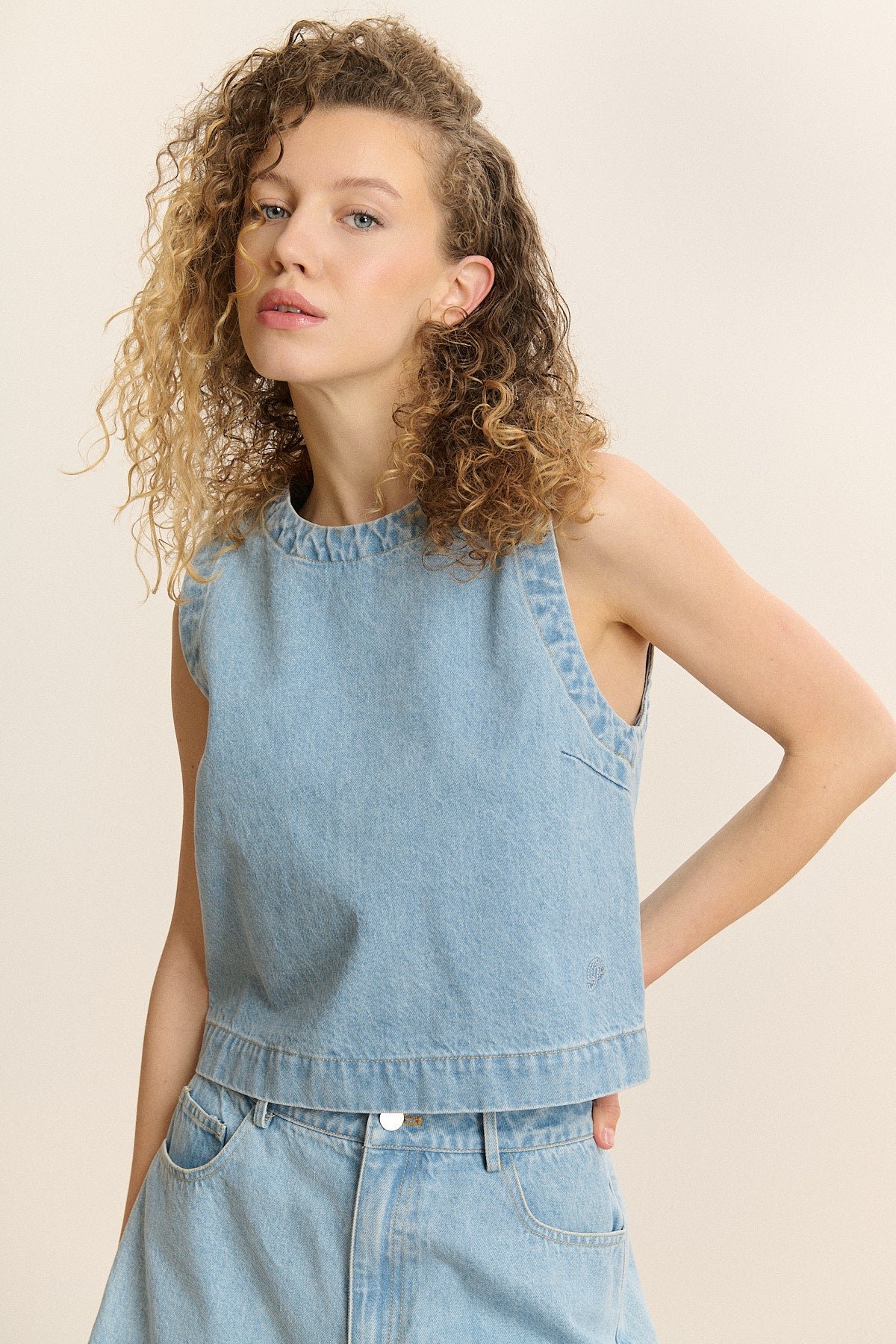 Cesar top GARANCE PARIS Blue