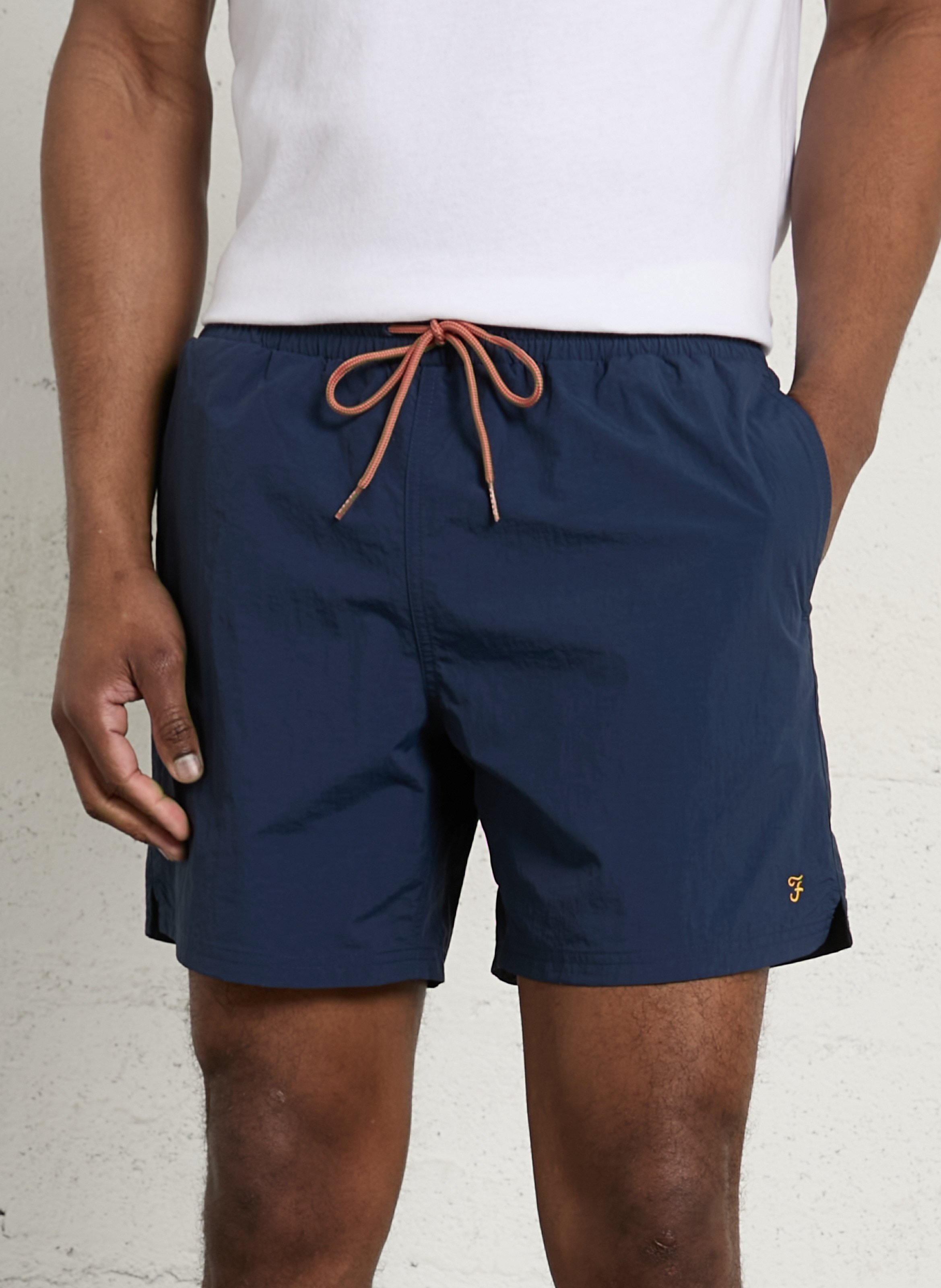 Short de bain en fibres recyclées FARAH Bleu