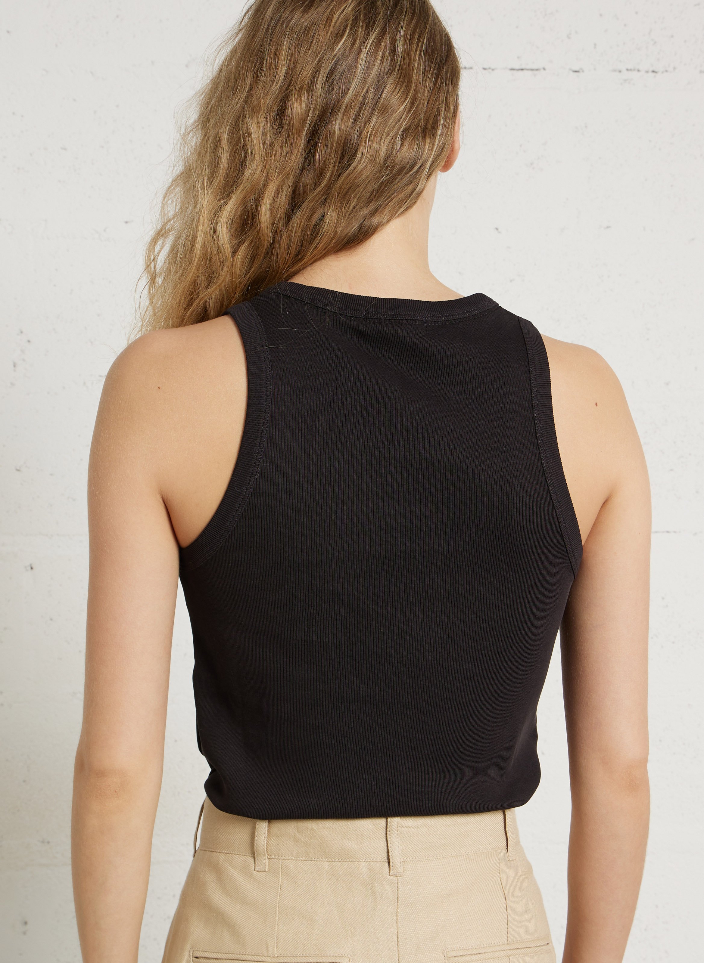 Gerader Bio-Baumwolltanktop Grau