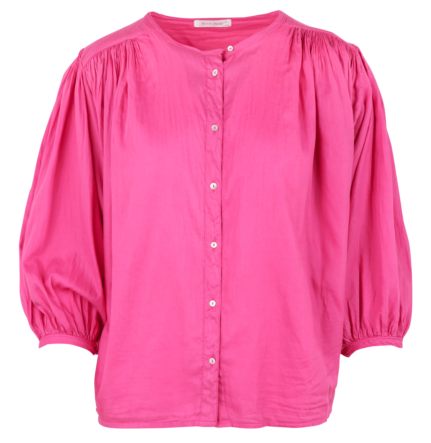 Rundhalsausschnitt-Bluse aus Baumwolle BELLA JONES