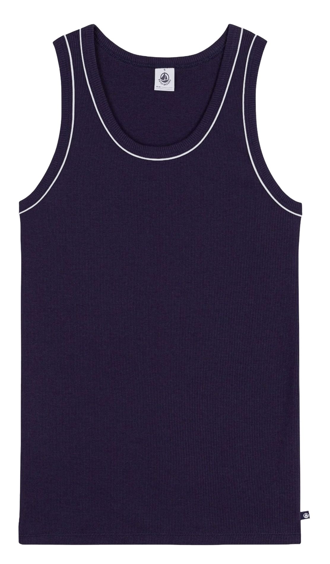 Baumwoll-Tanktop mit Rundhalsausschnitt PETIT BATEAU Blau