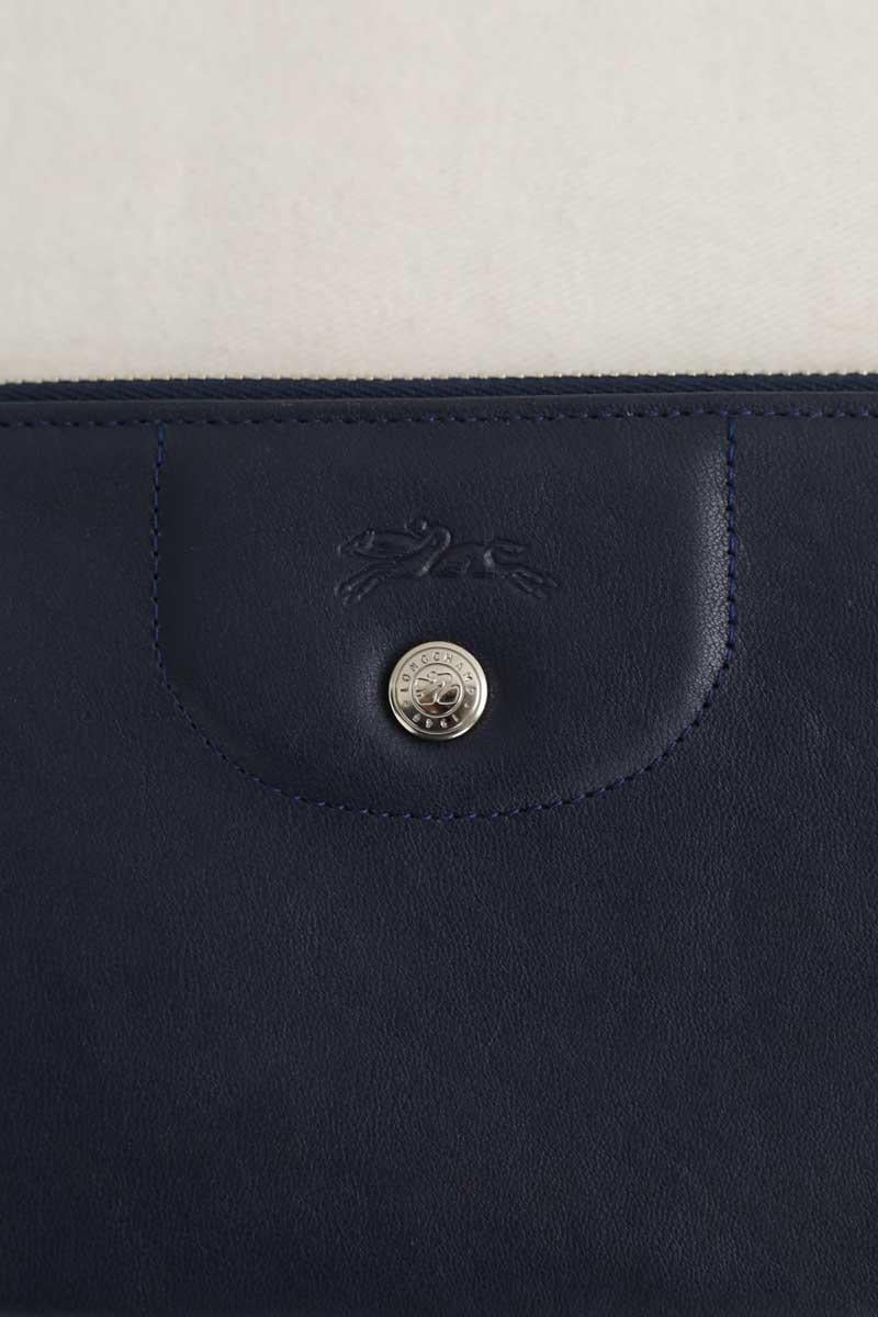 Portefeuille LONGCHAMP - Seconde Main Bleu