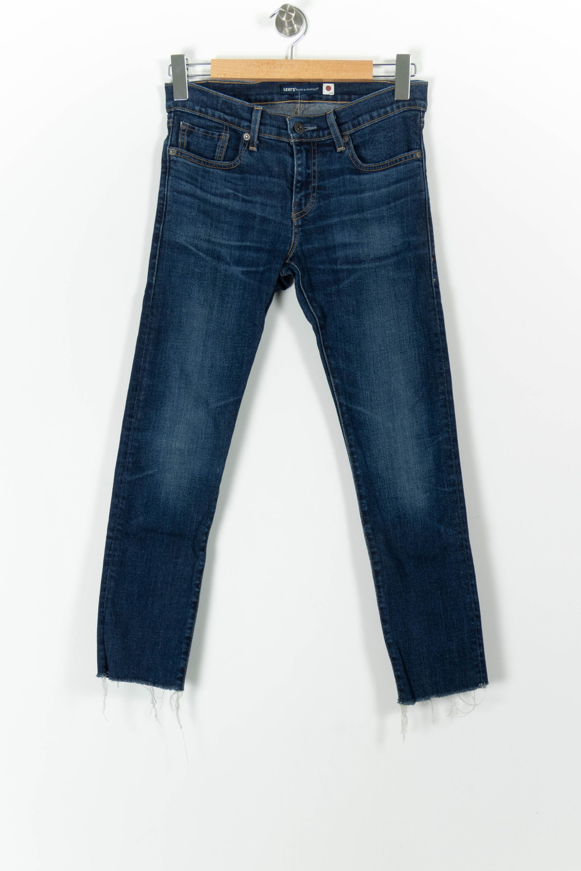 Cropped slim jeans with studs LEVI'S - Seconde main Blue
