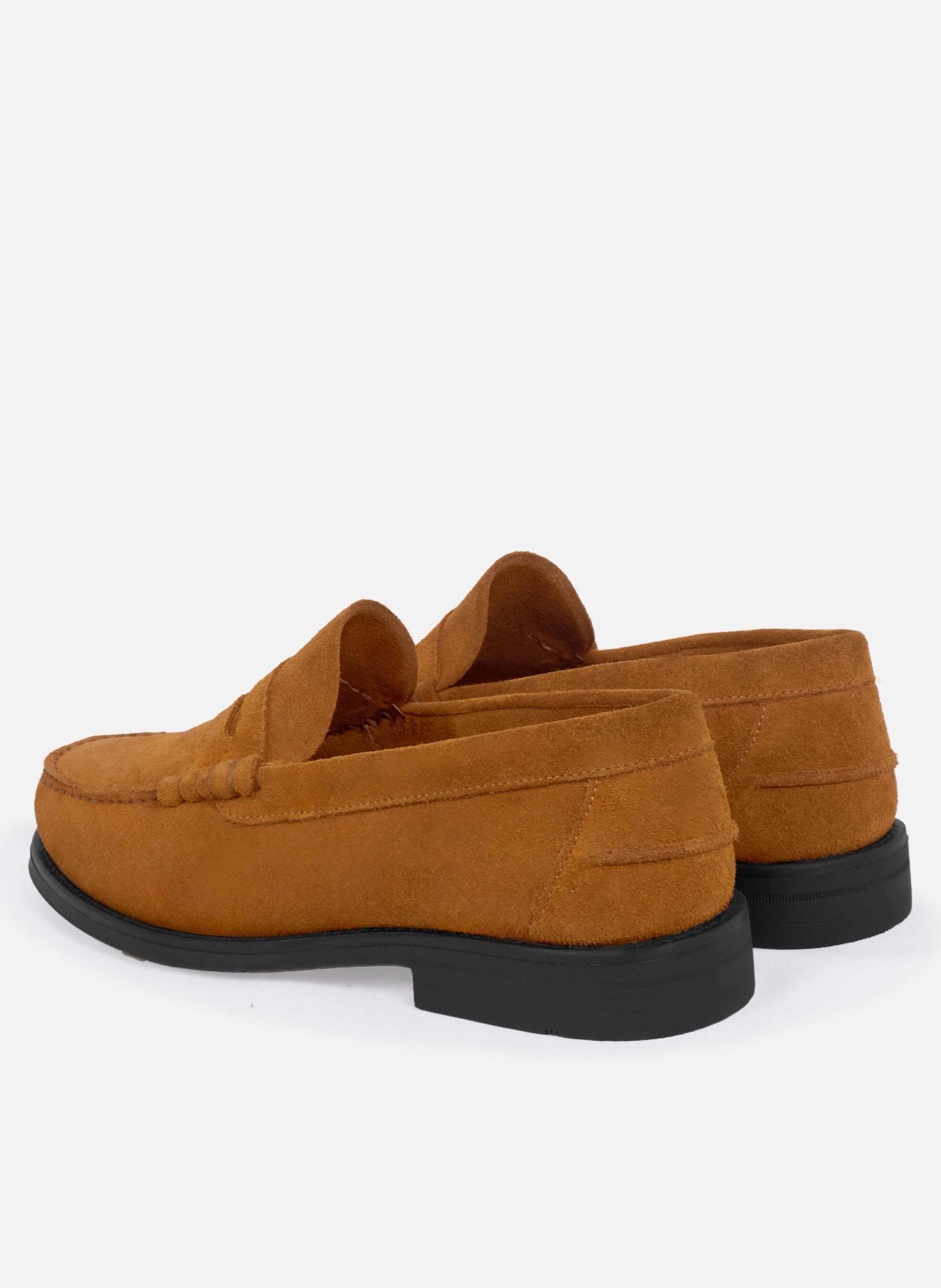 Mocassins gustave cuir daim JULES & JENN Brown