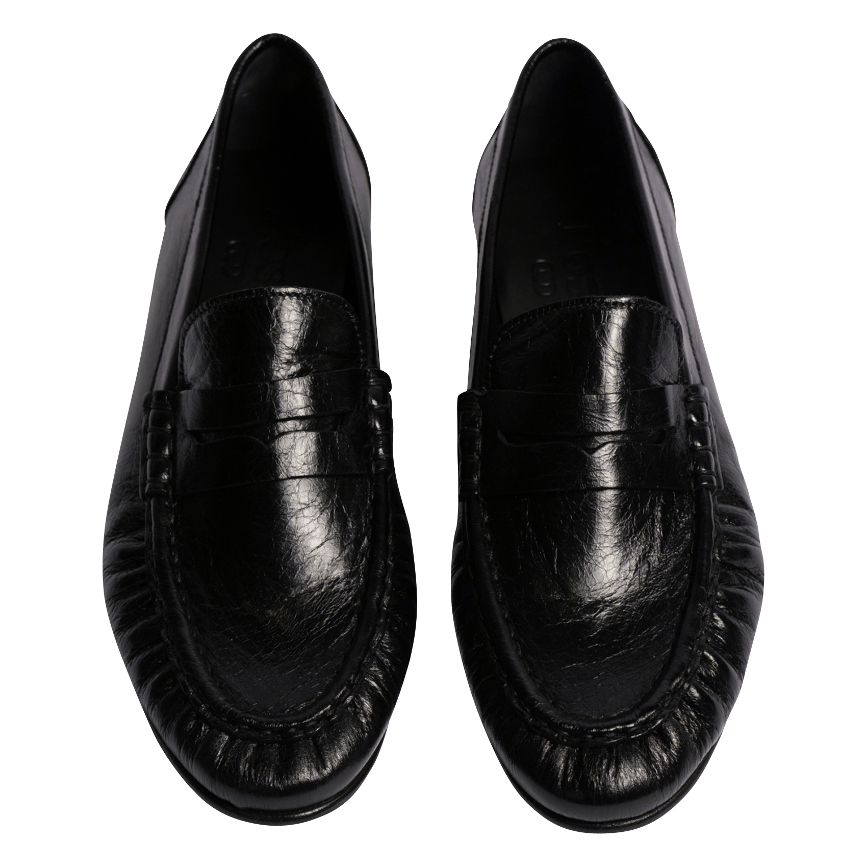 Leren loafers POSA Zwart