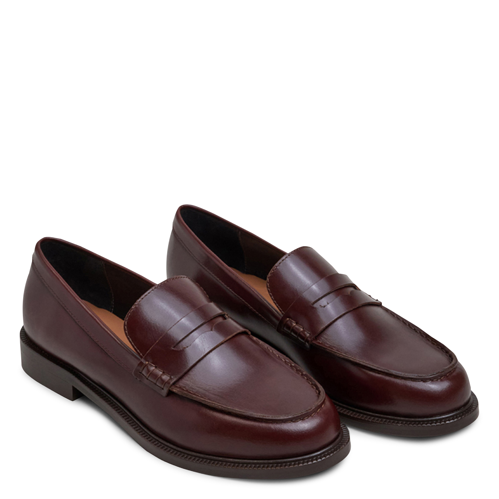 Leather loafers JONAK Brown