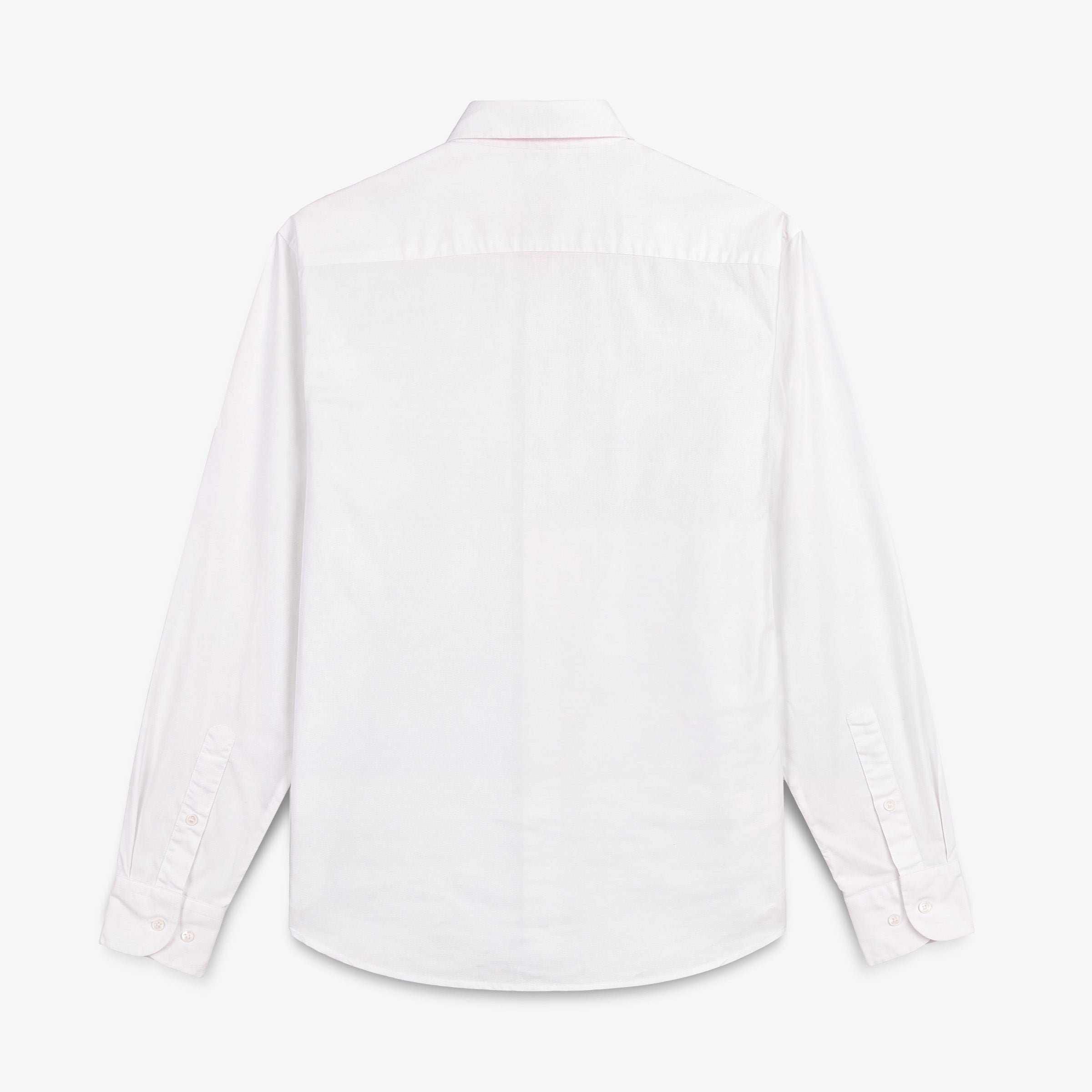 Long-sleeved Oxford cotton shirt with chest pocket SERGE BLANCO White