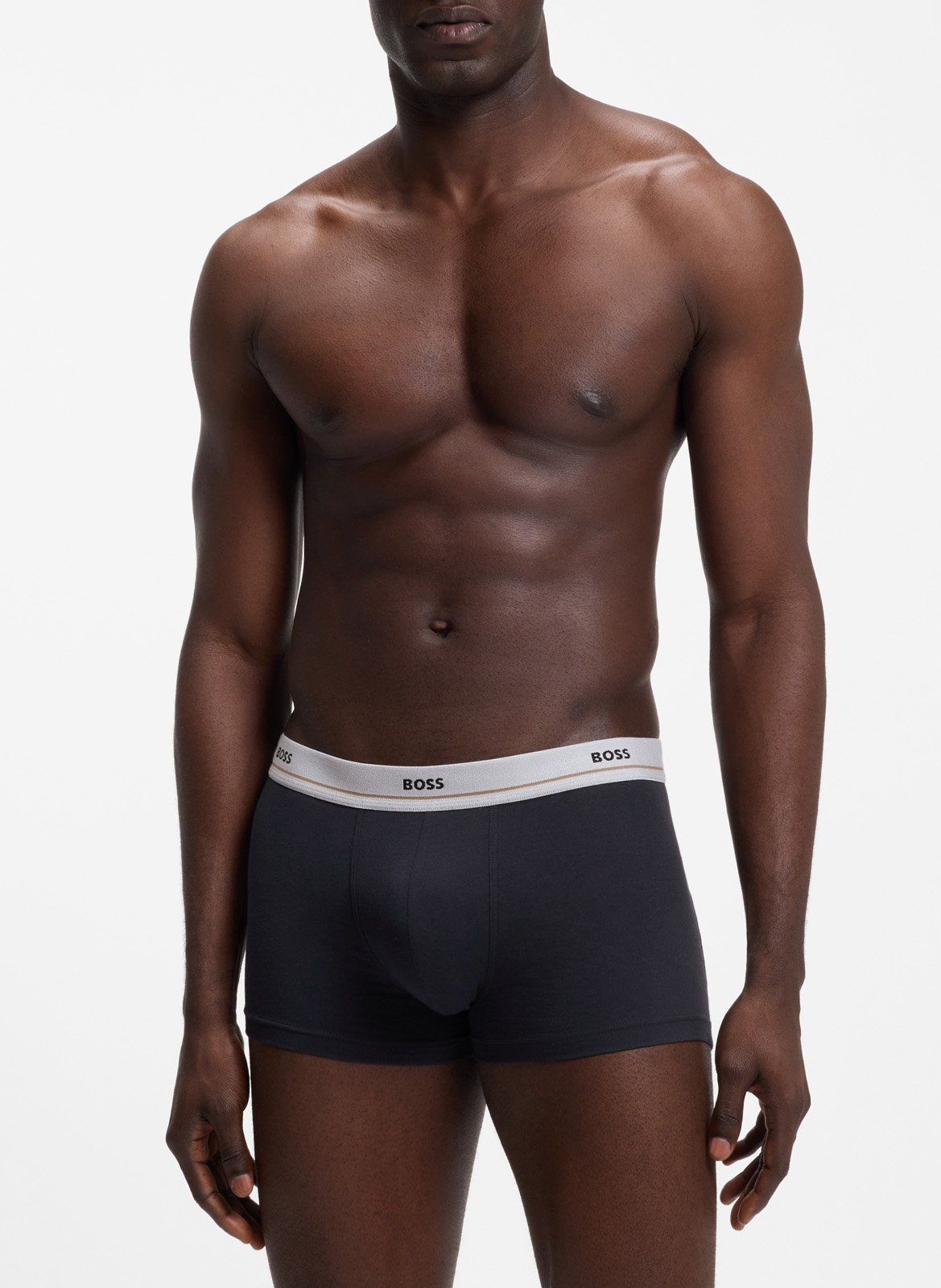 Pack of 5 mixed cotton boxers BOSS Blue