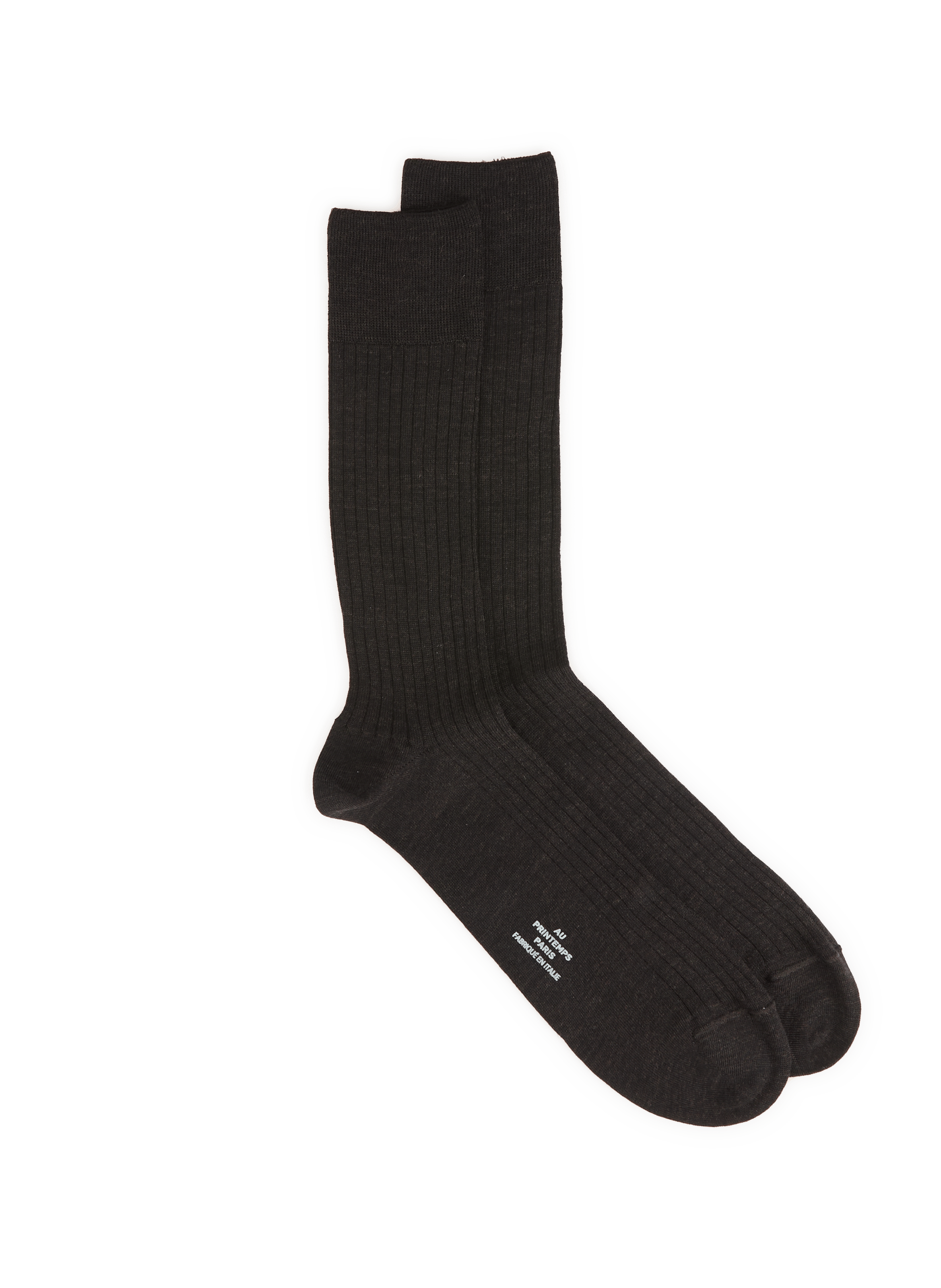 Ribbed knee-high socks in a merino wool blend AU PRINTEMPS PARIS