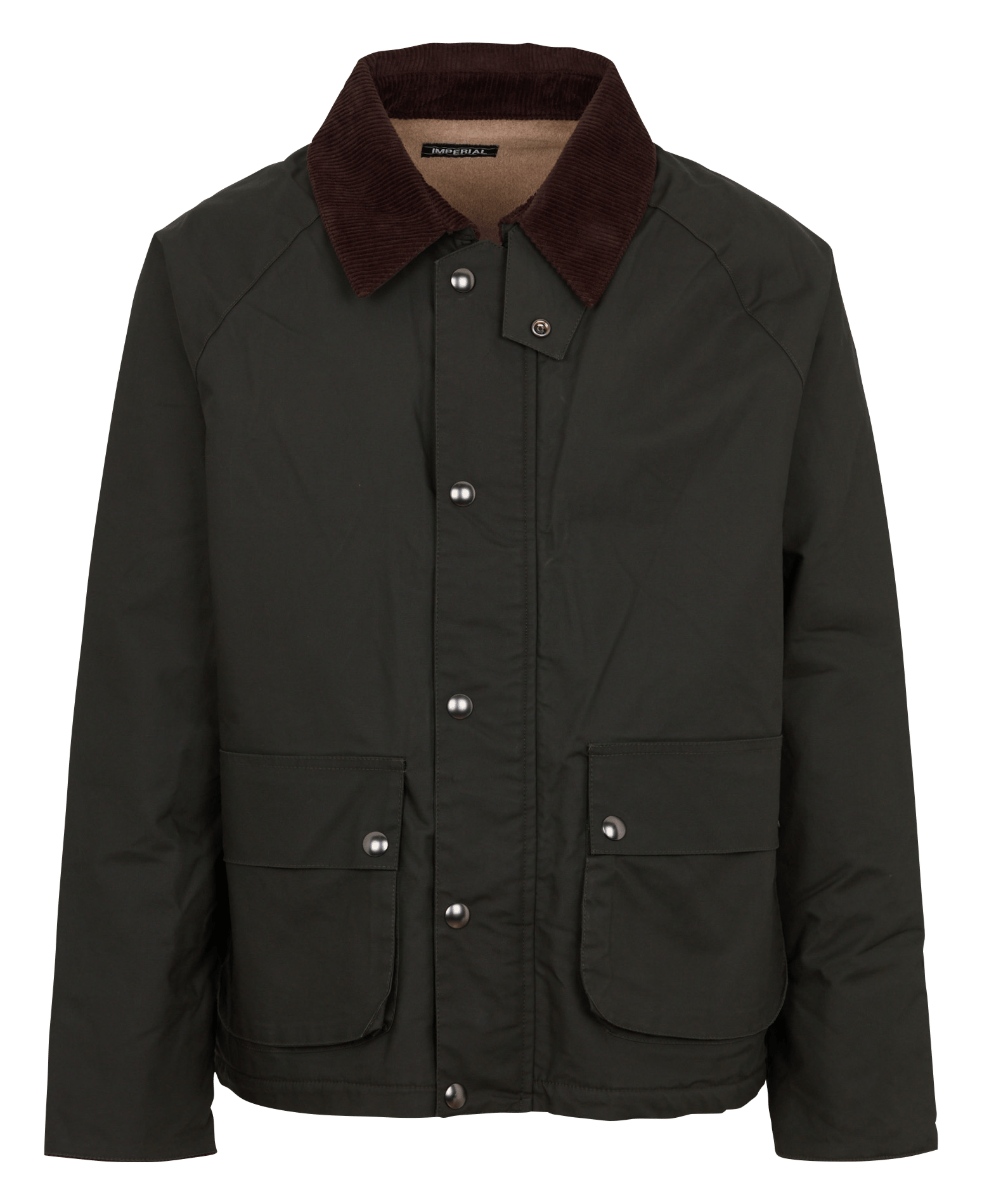 Gerader Blouson mit klassischem Kragen aus Baumwolle IMPERIAL Grun
