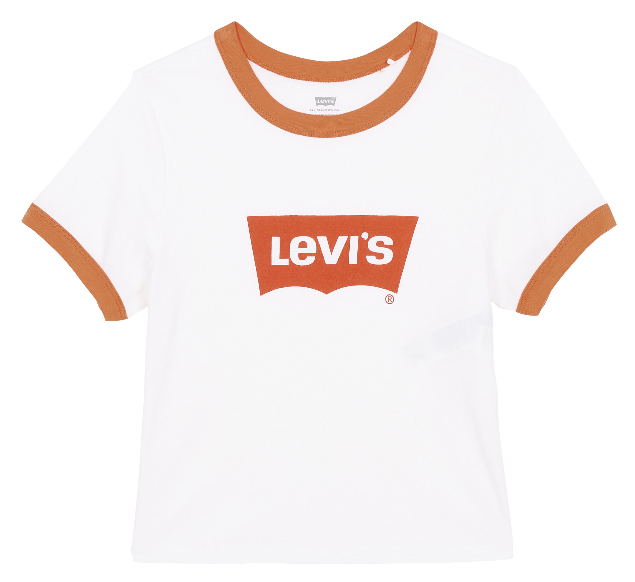 Short printed cotton T-shirt with round neck LEVI'S