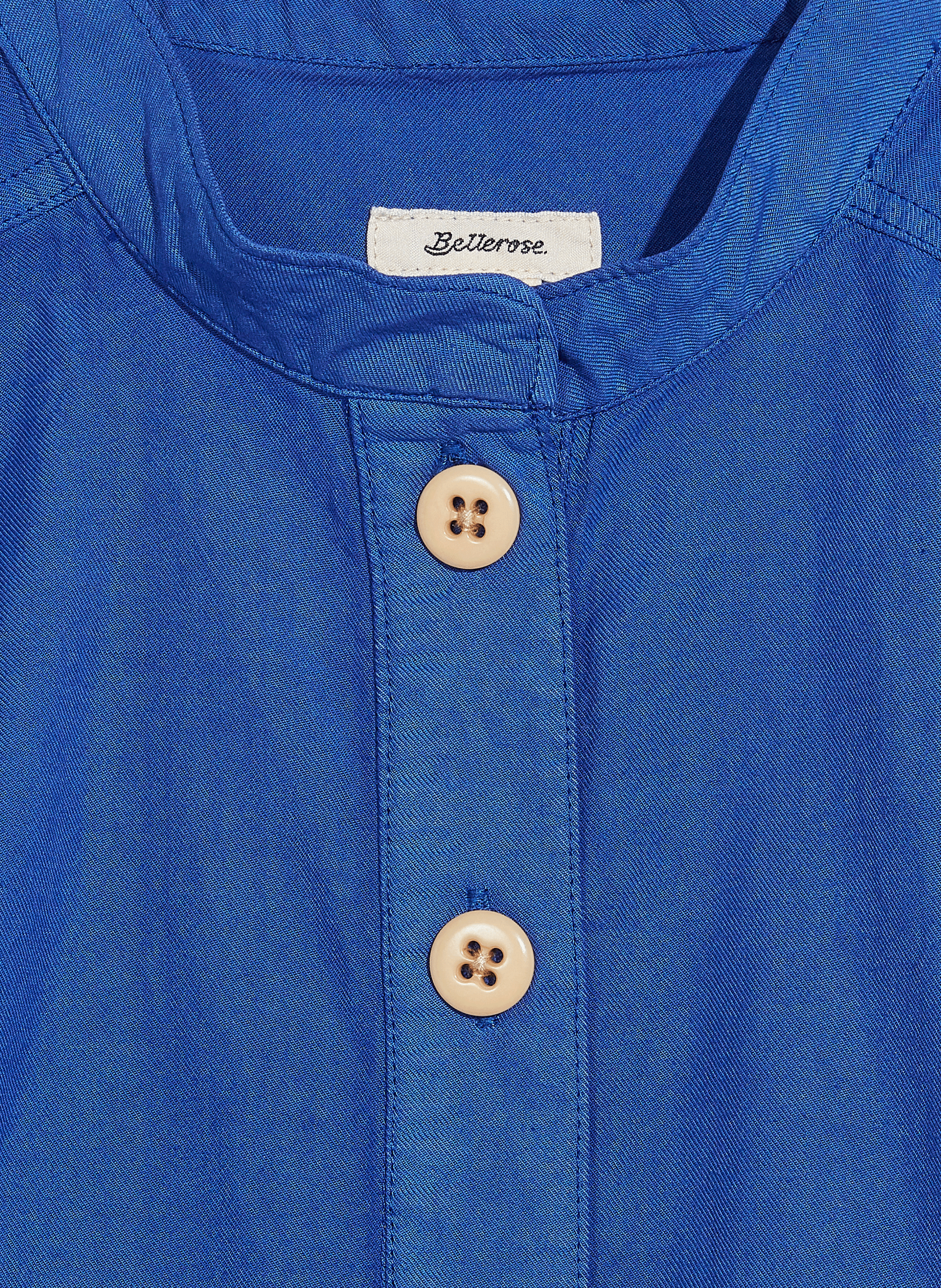 Midi dress with officer collar BELLEROSE Blue