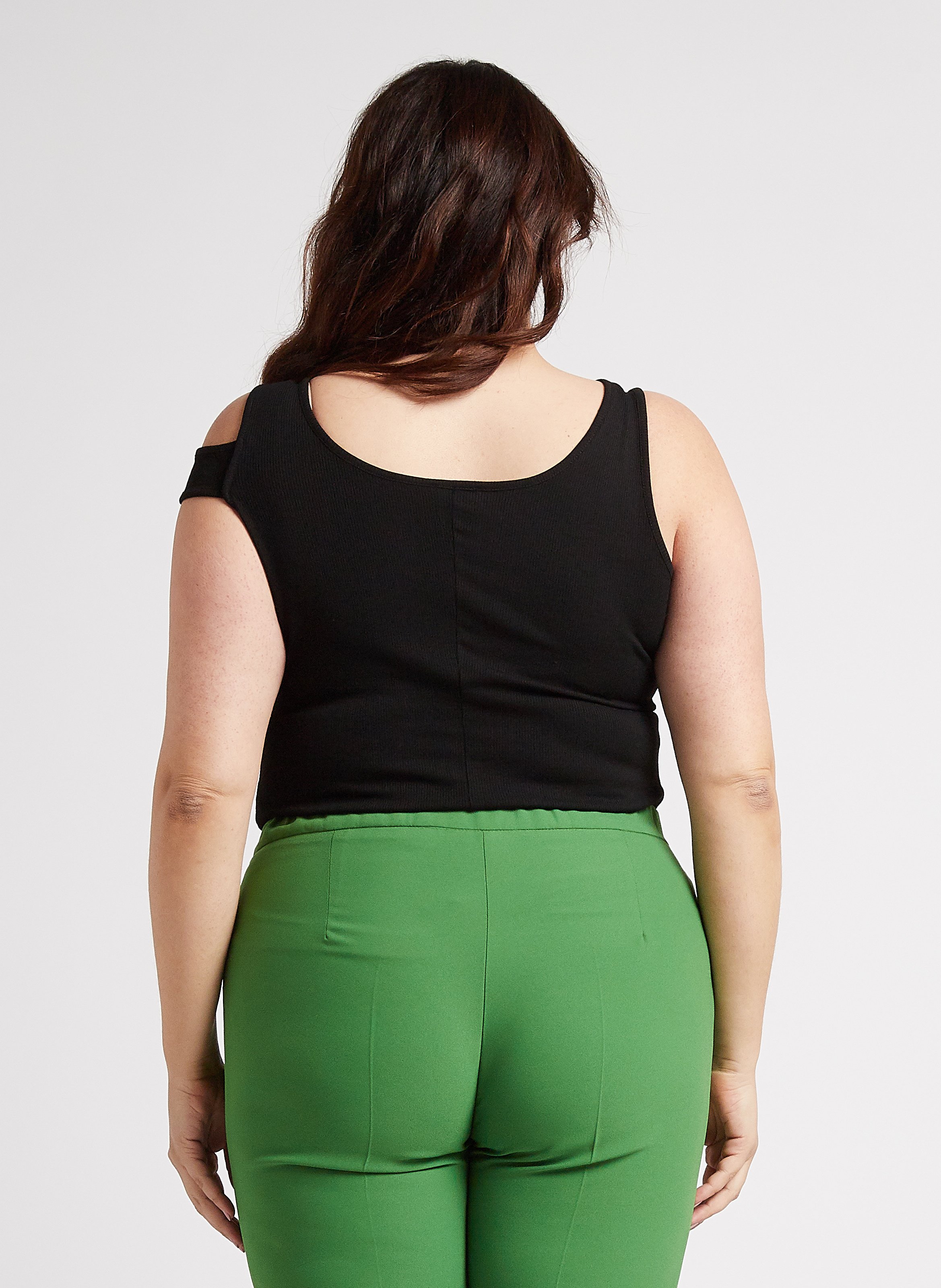 Top col rond découpe épaule  PERSONA by Marina Rinaldi Noir